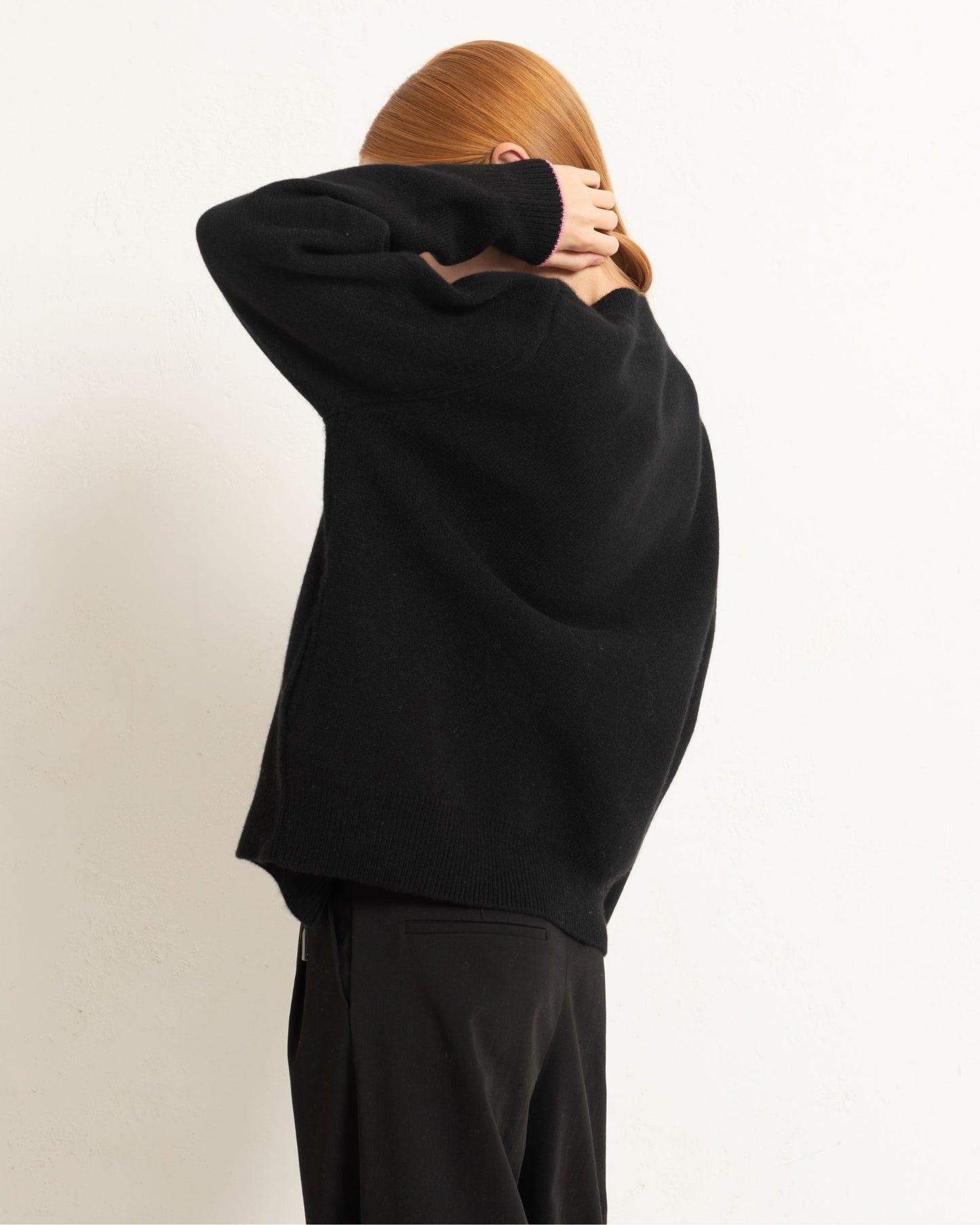 Cashmere Bomber Jacket Jet Black