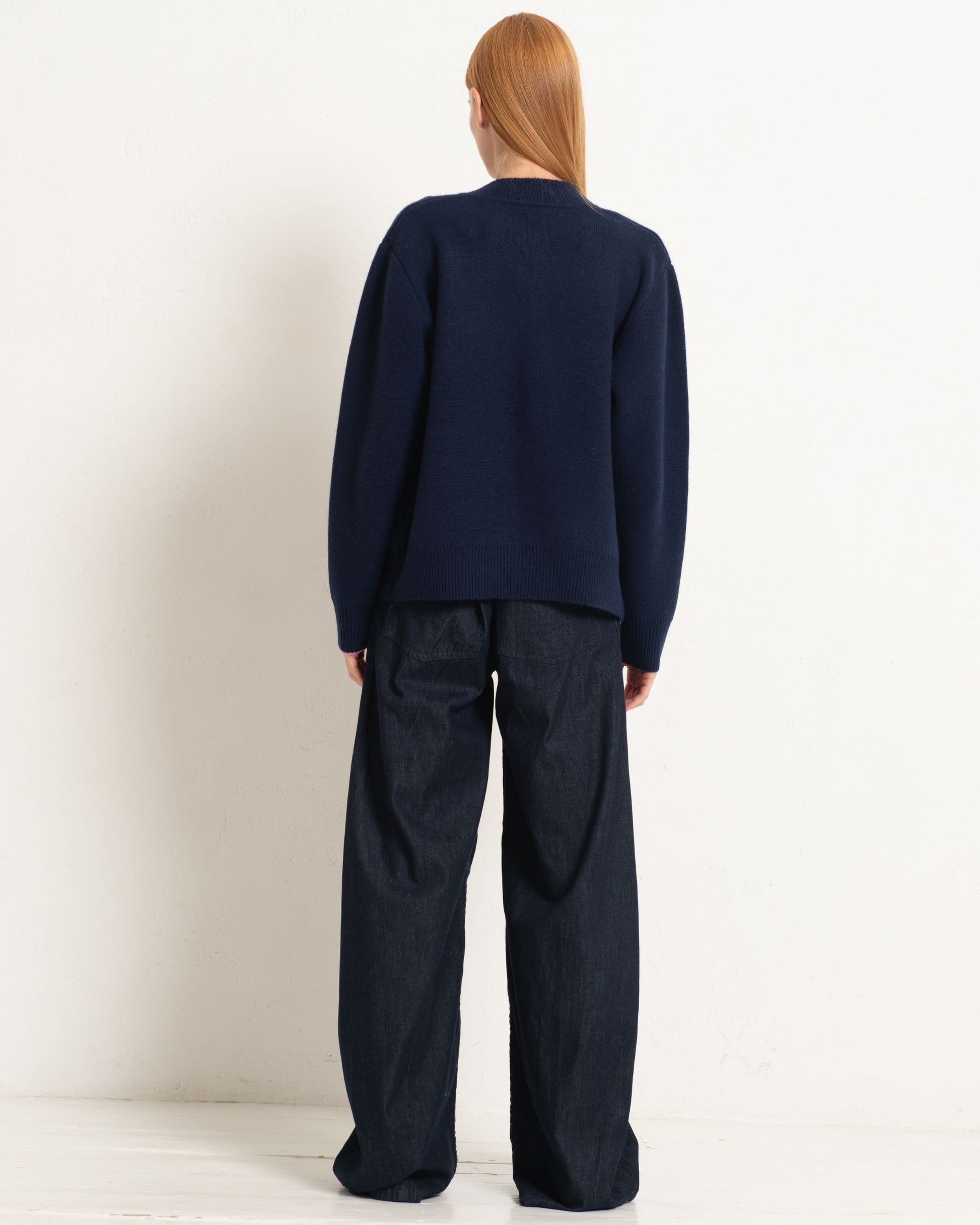 Cashmere Bomber Jacket Midnight Blue