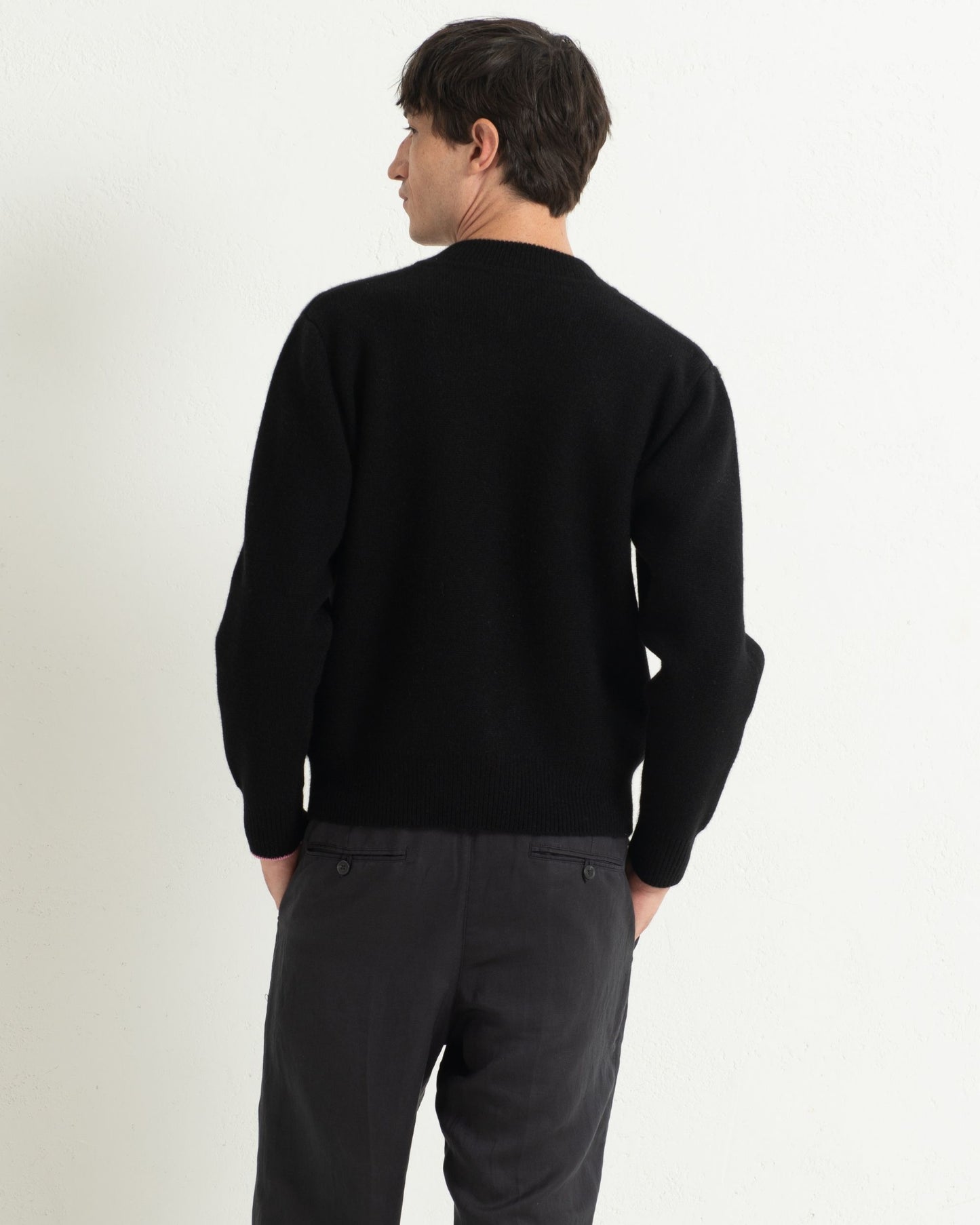 Cashmere Bomber Jacket Jet Black