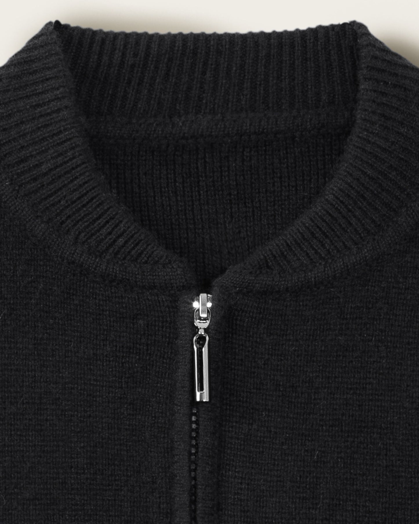 Cashmere Bomber Jacket Jet Black