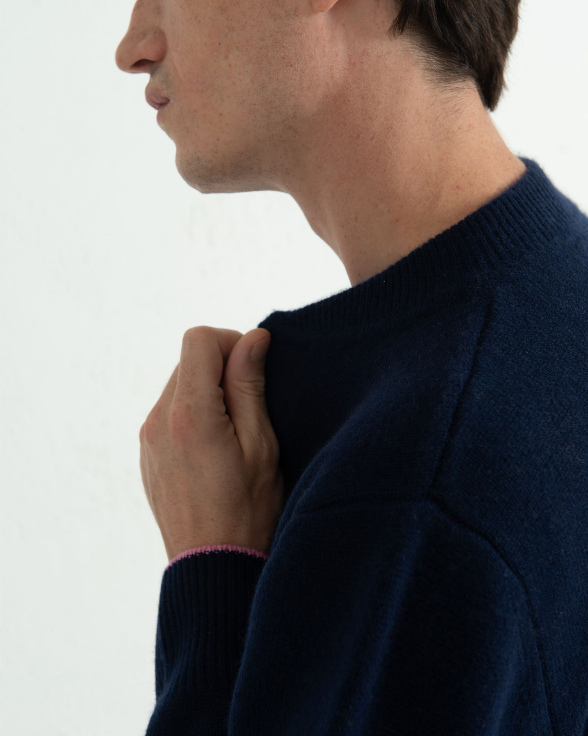 Cashmere Bomber Jacket Midnight Blue