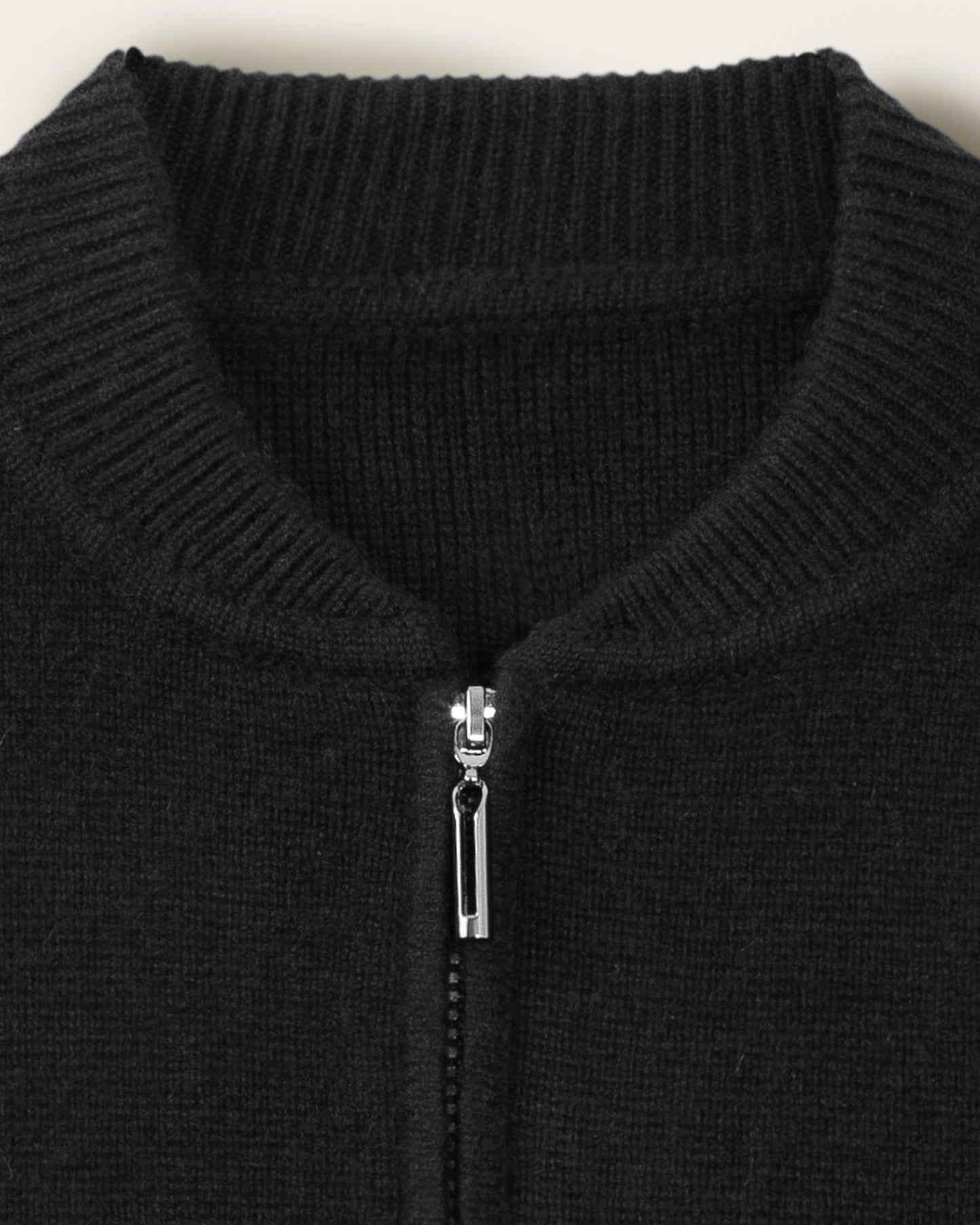 Cashmere Bomber Jacket Jet Black