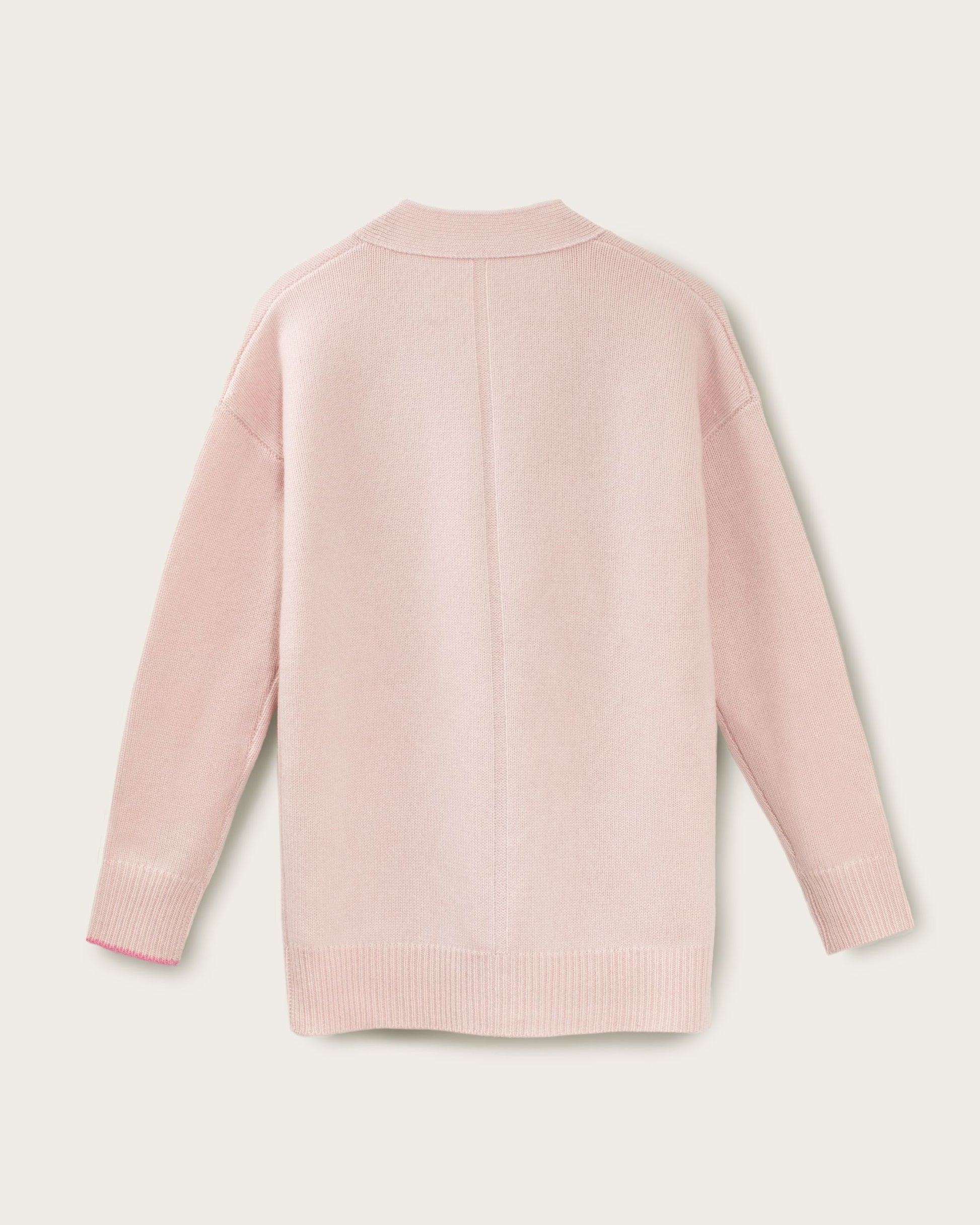 Cashmere Boyfriend Cardigan Blush Pink
