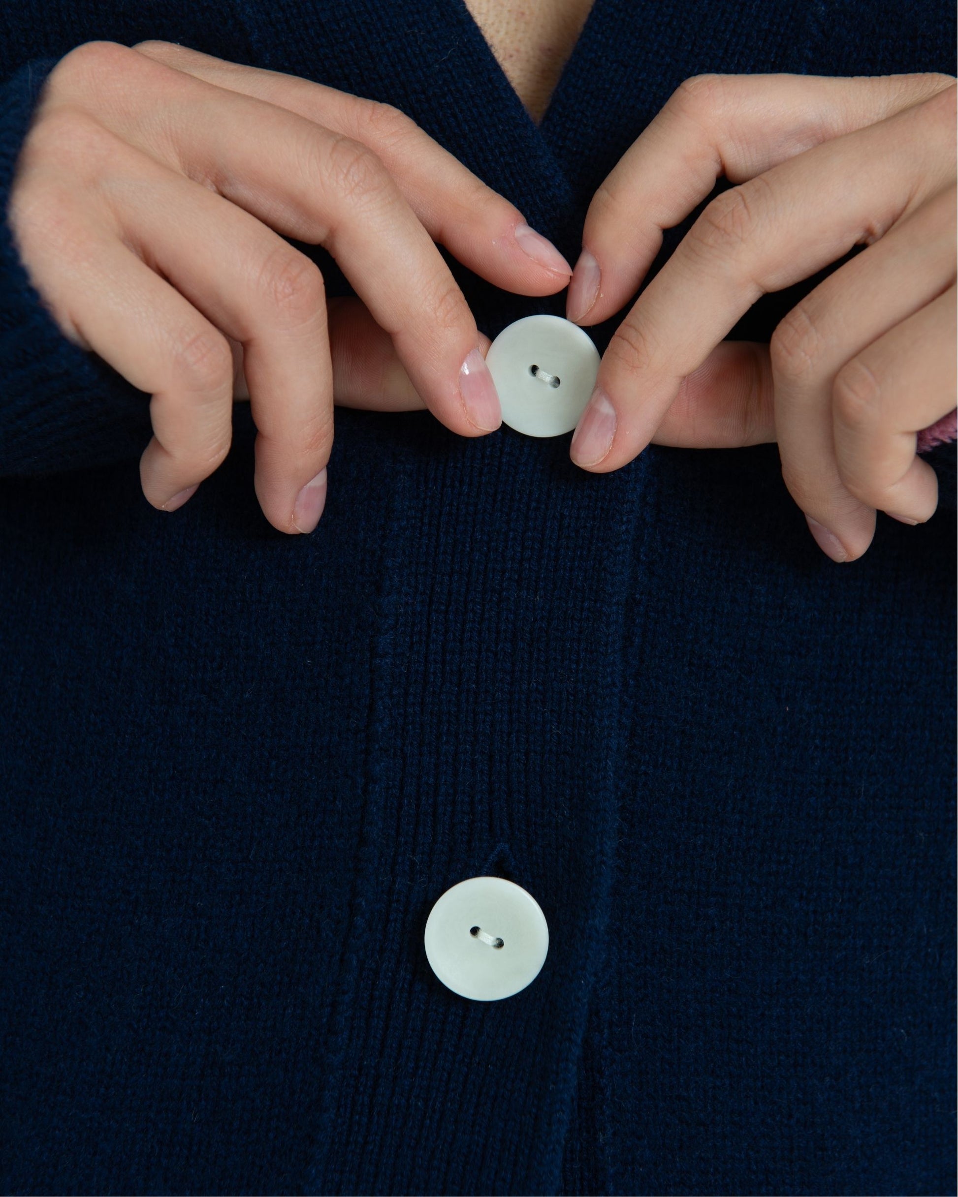 Cashmere Boyfriend Cardigan Midnight Blue