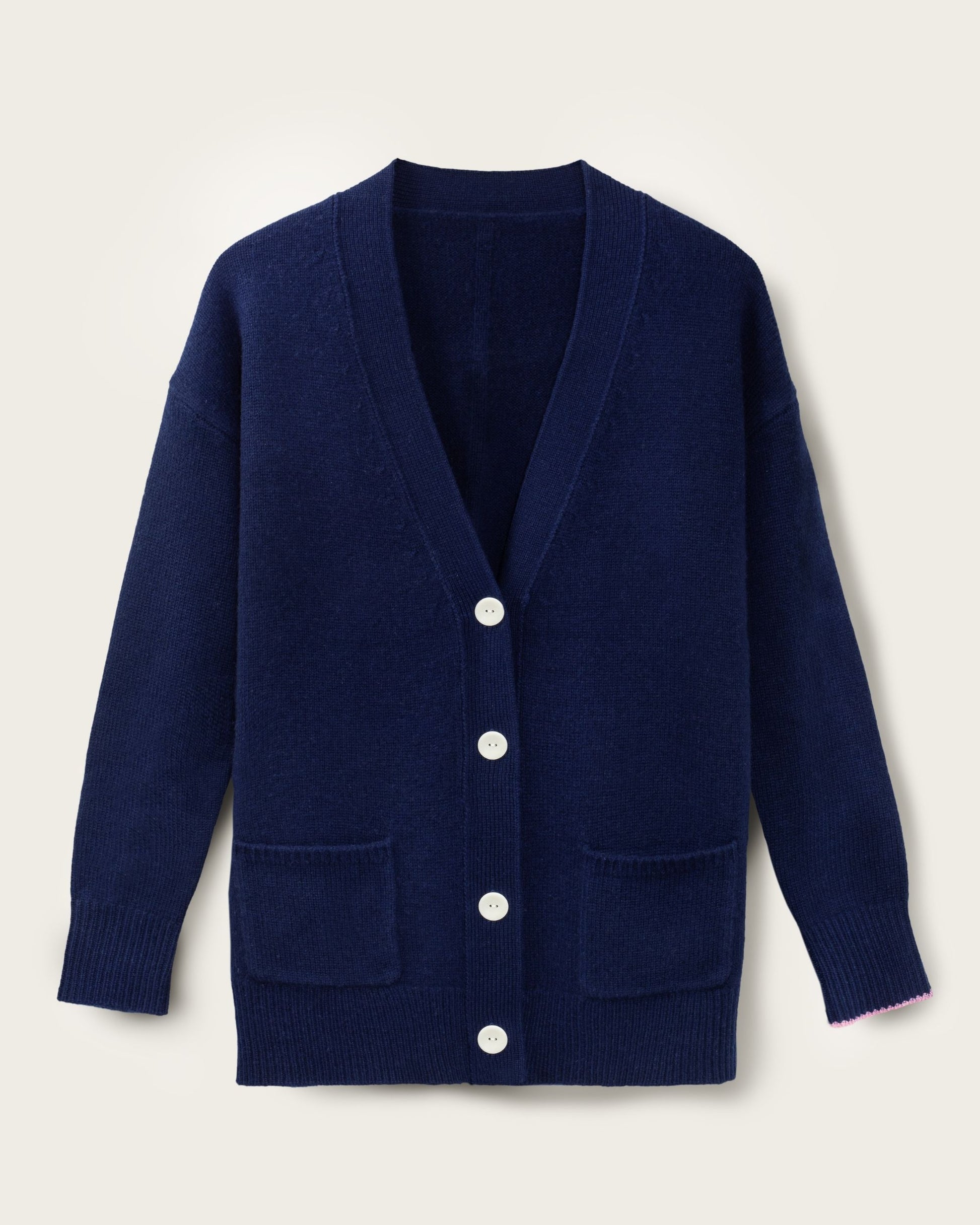 Cashmere Boyfriend Cardigan Midnight Blue