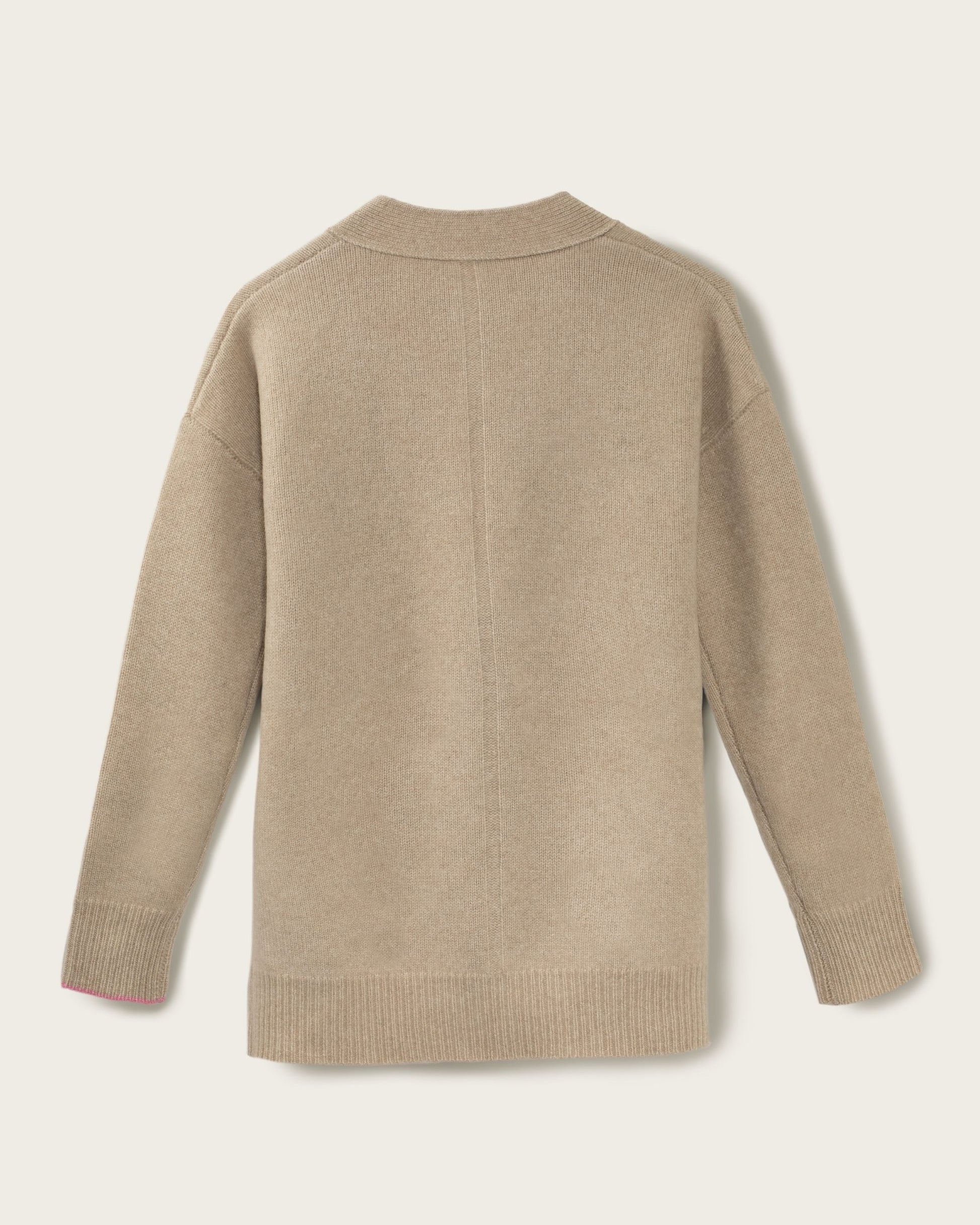 Cashmere Boyfriend Cardigan Sand