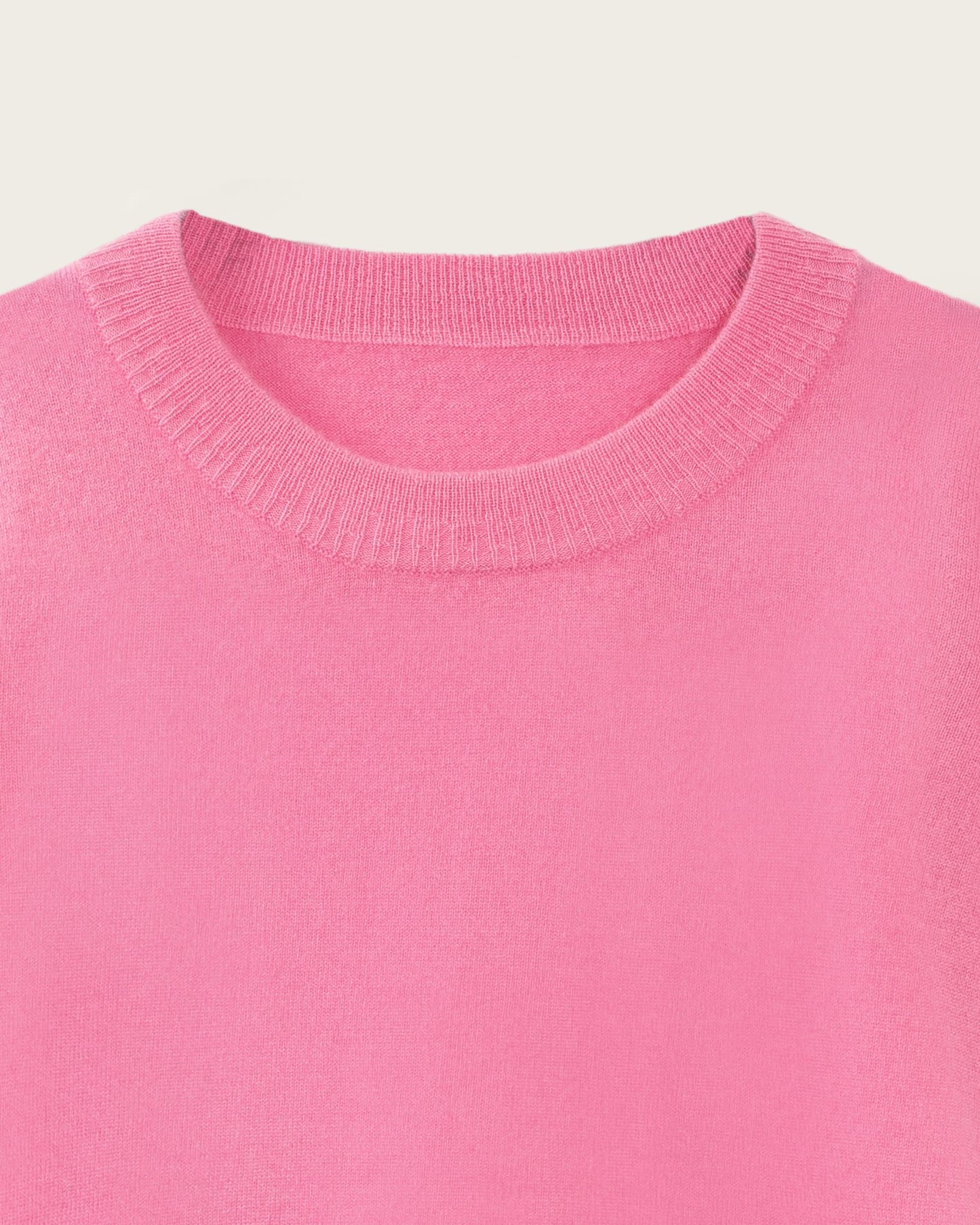 Cashmere Boyfriend Crew Sweater Baker Miller Pink
