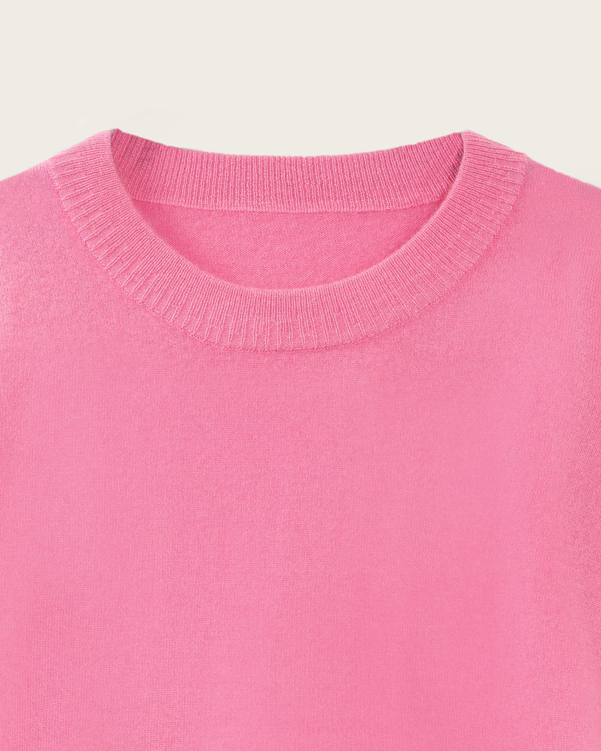 Cashmere Boyfriend Crew Sweater Baker Miller Pink