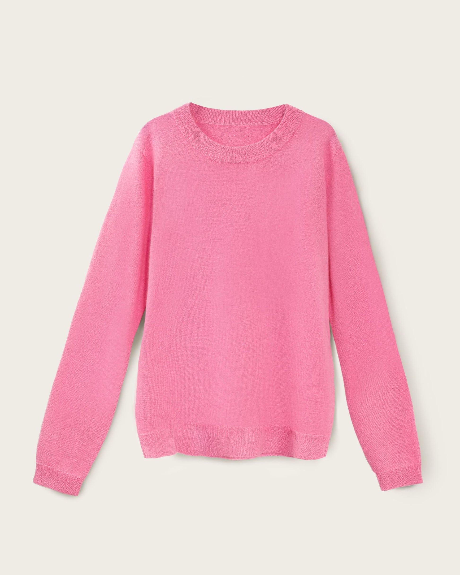 Cashmere Boyfriend Crew Sweater Baker Miller Pink