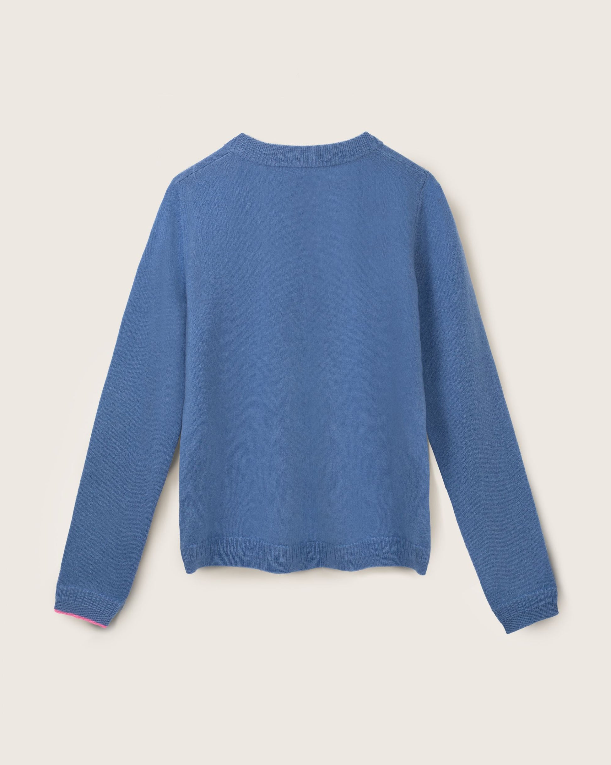 Cashmere Classic Crew Sweater Cornflower Blue