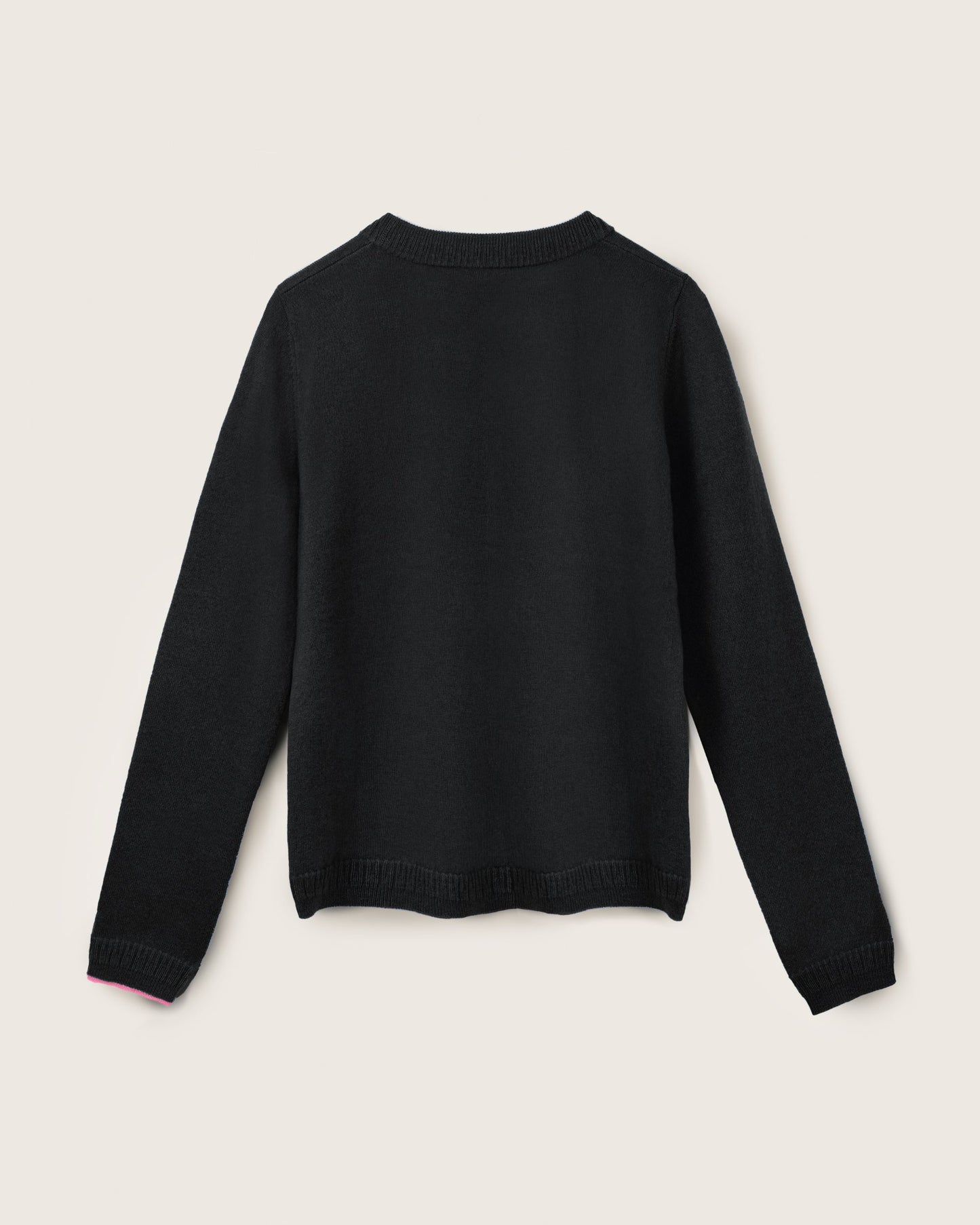 Cashmere Classic Crew Sweater Jet Black