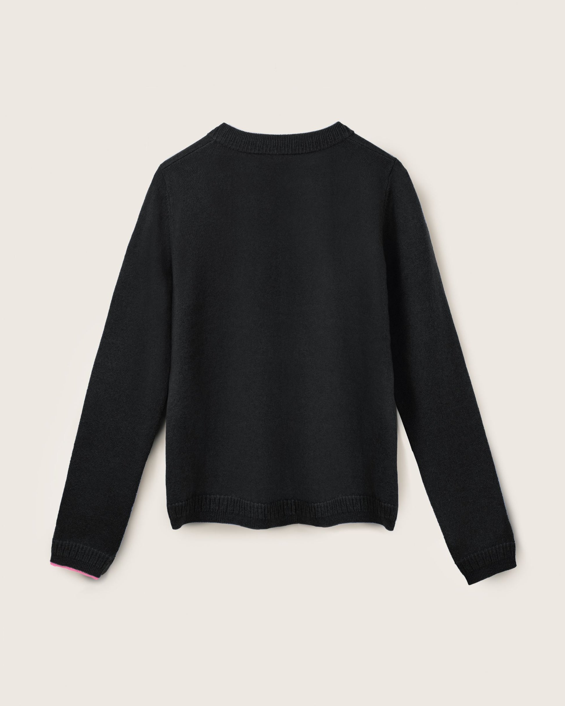 Cashmere Classic Crew Sweater Jet Black