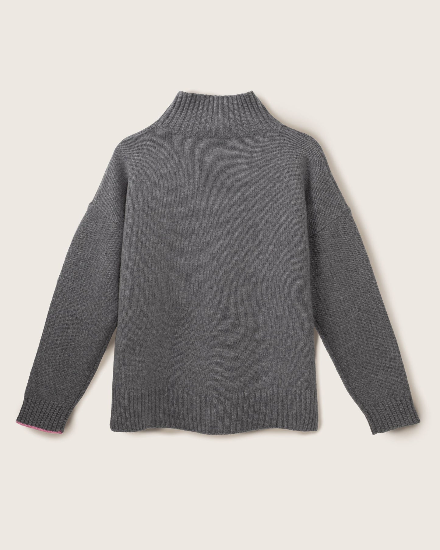 Cashmere Funnel Sweater Slate Grey
