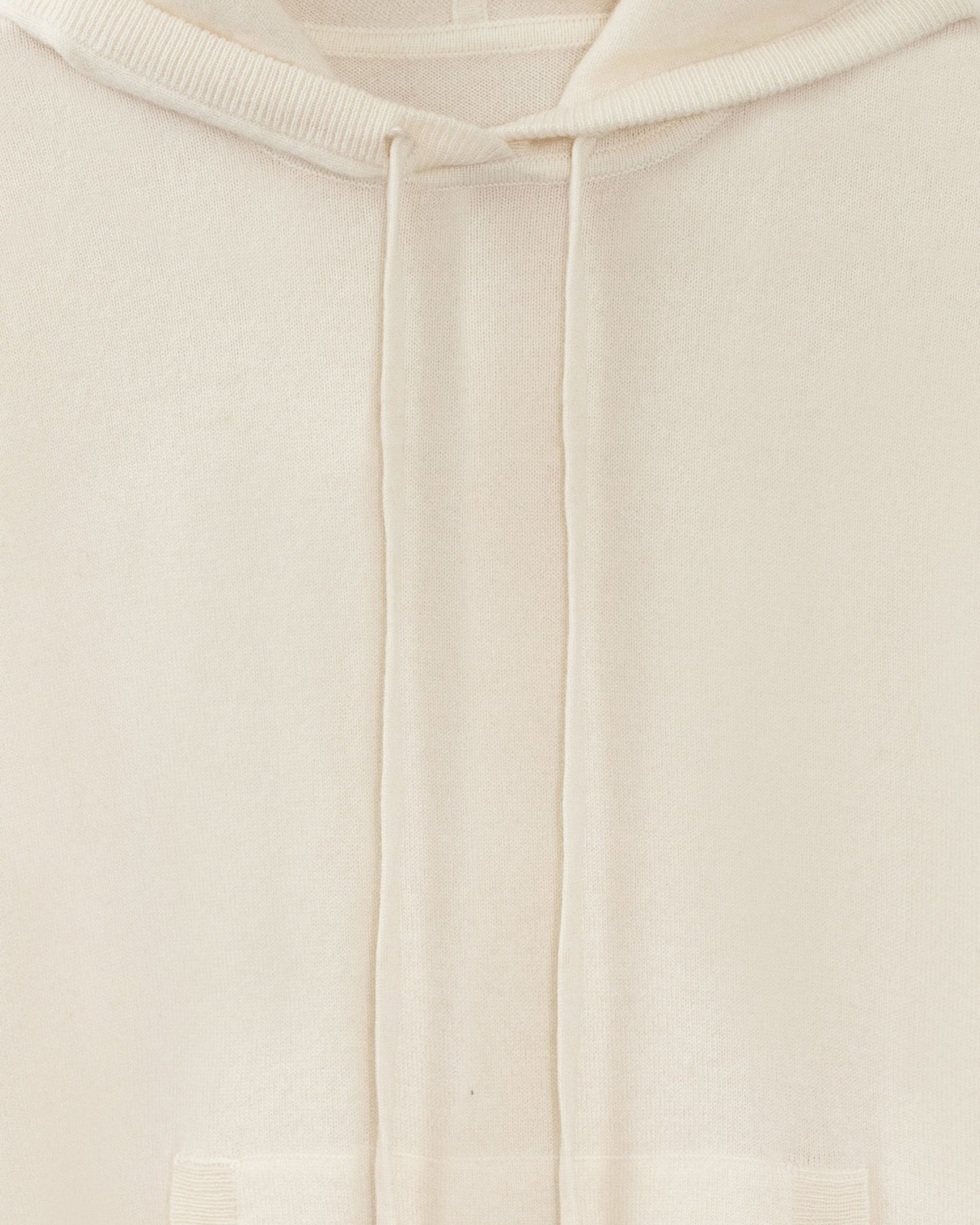 Men's Cashmere Hoodie Sweater Chalk White