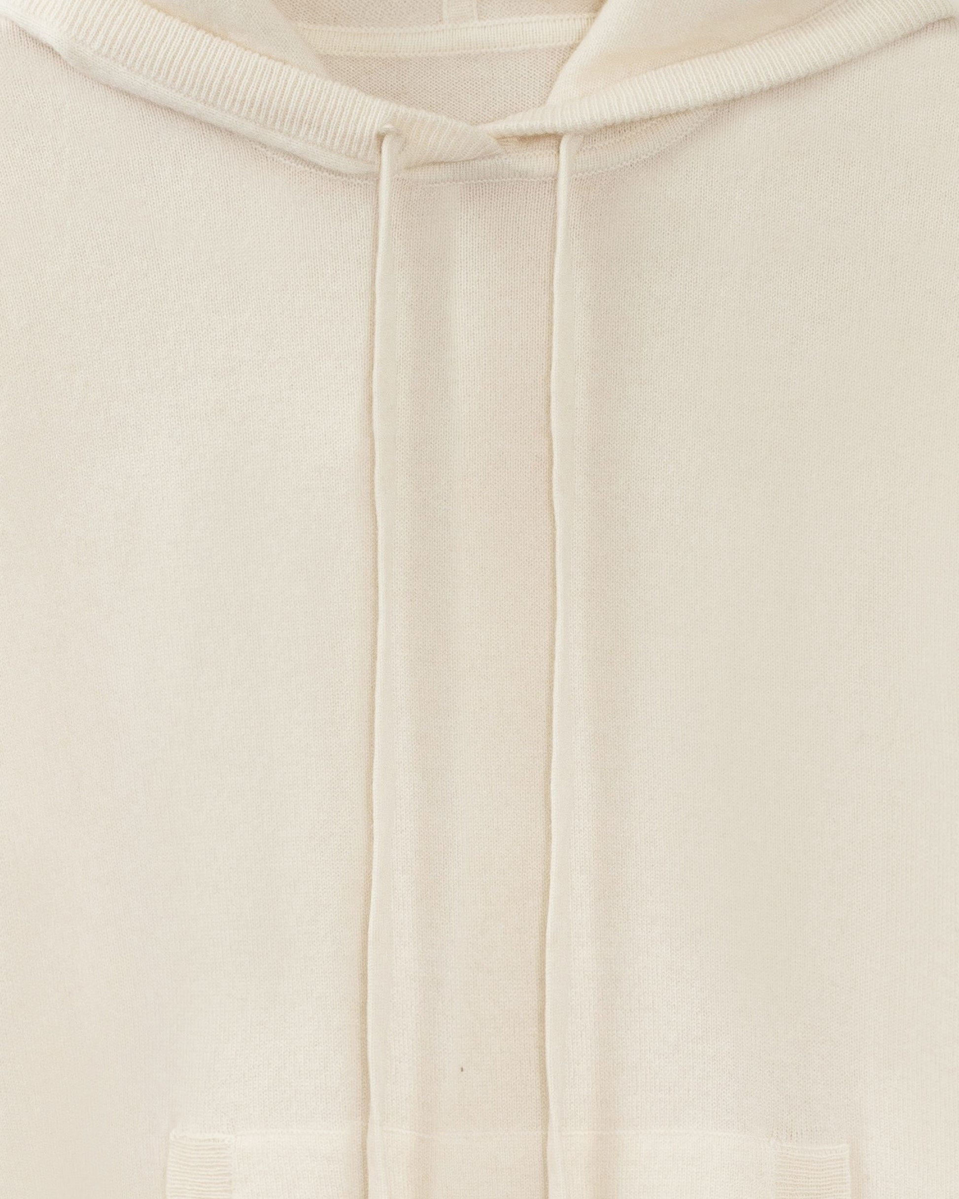 Men's Cashmere Hoodie Sweater Chalk White