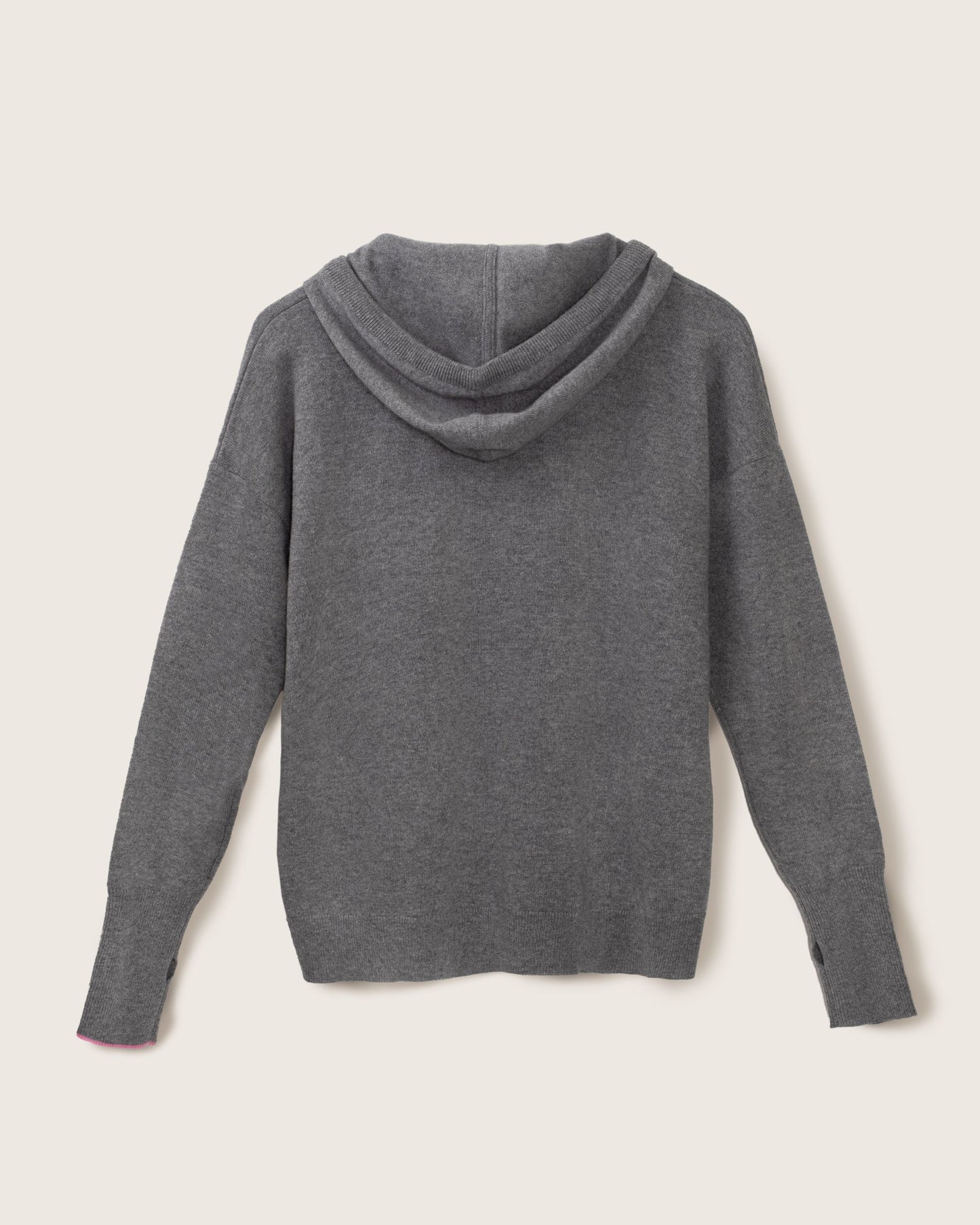 Cashmere Hoodie Sweater Slate Grey