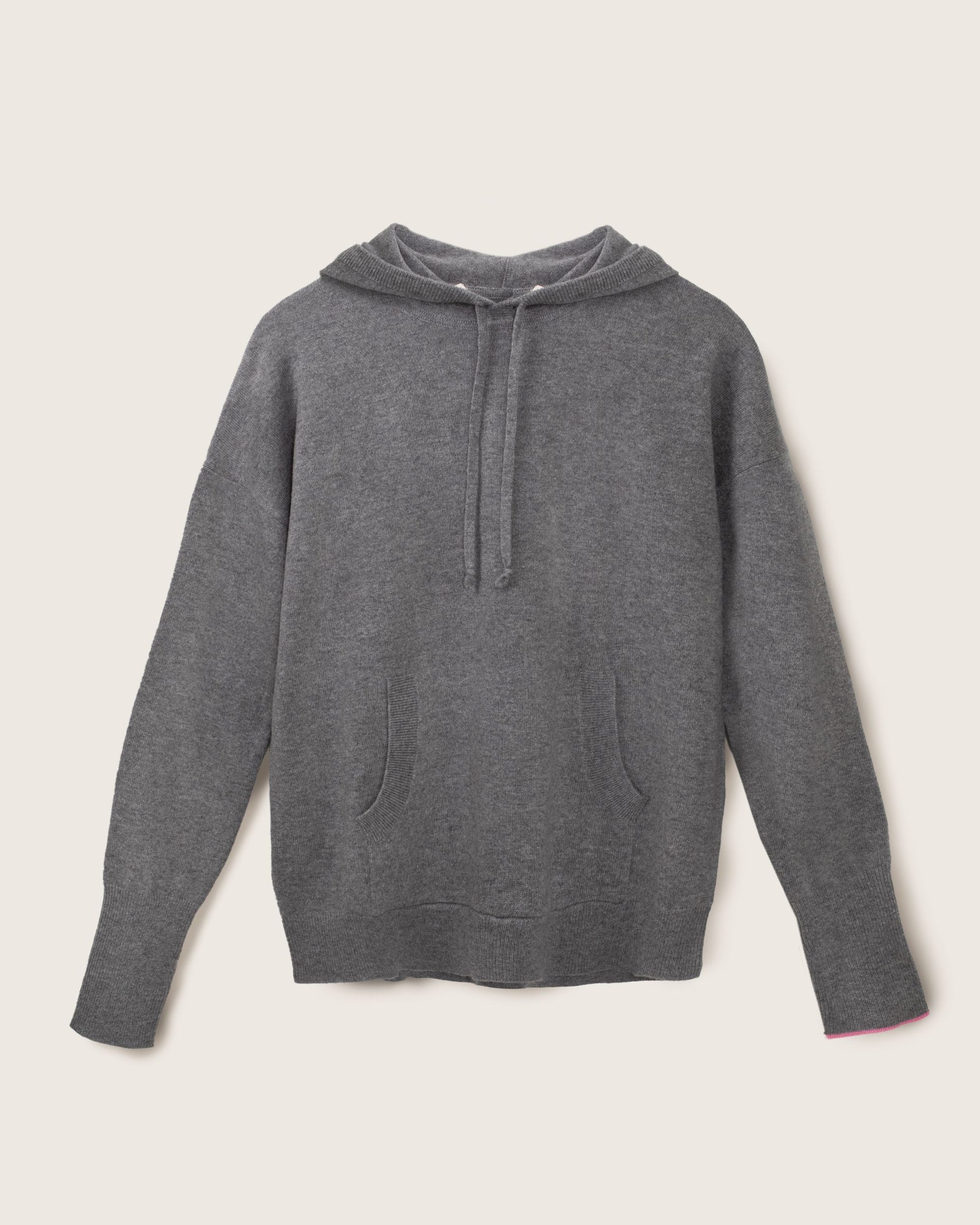 Cashmere Hoodie Sweater Slate Grey