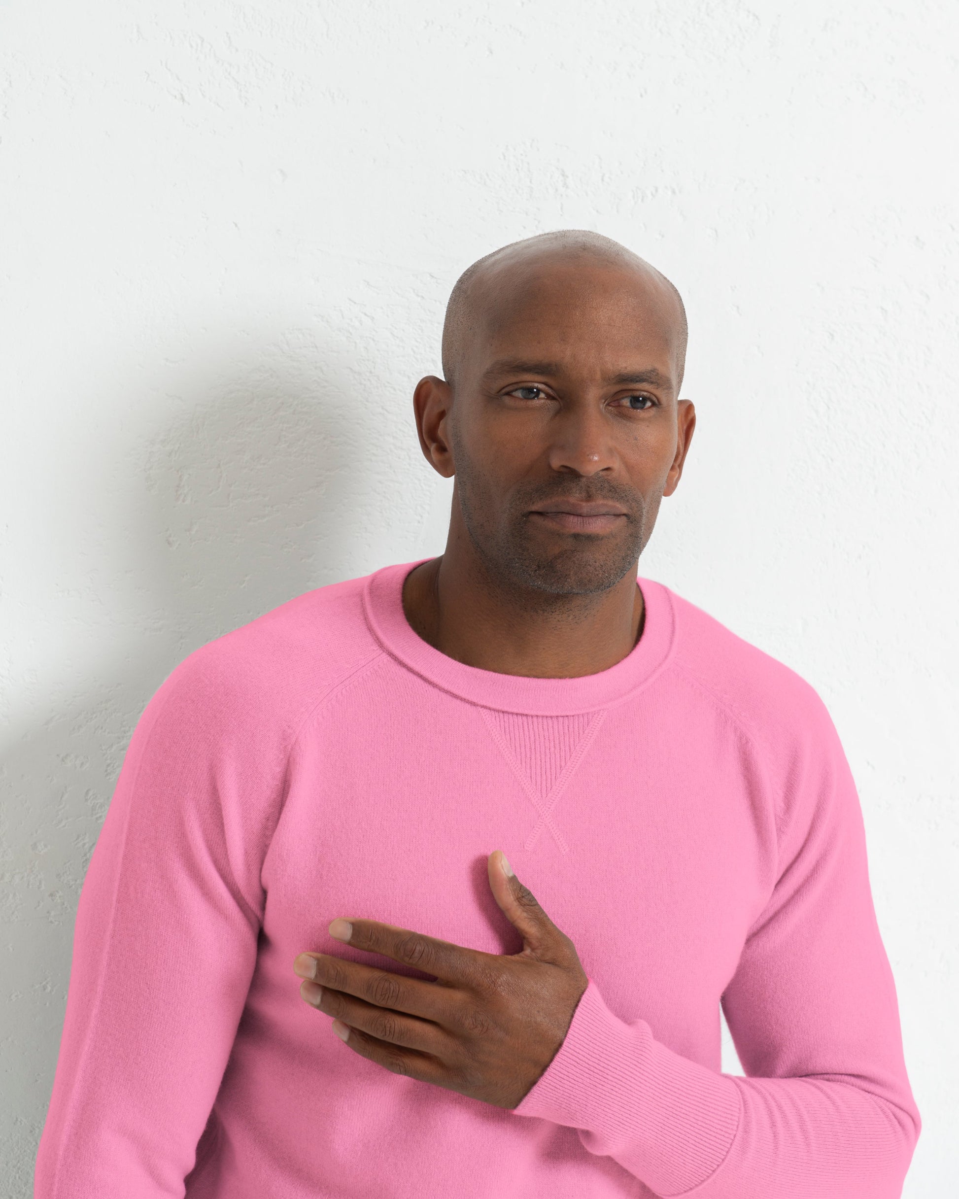 Men's Cashmere Sweatshirt Baker Miller Pink