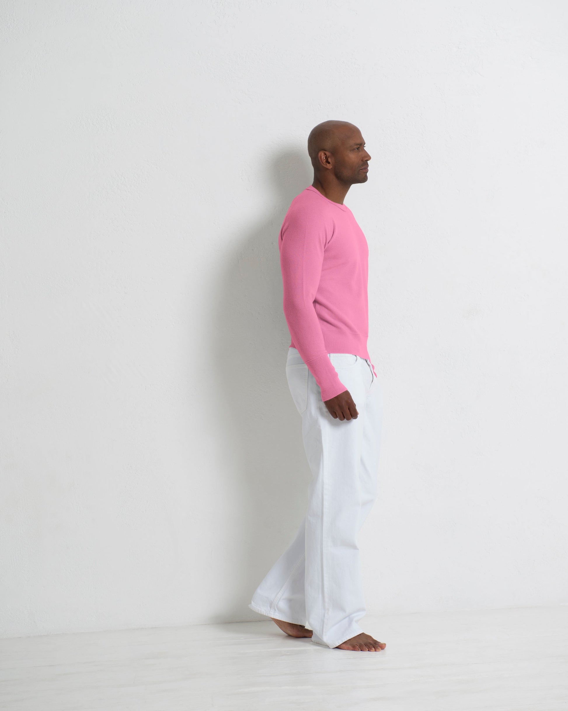 Men's Cashmere Sweatshirt Baker Miller Pink