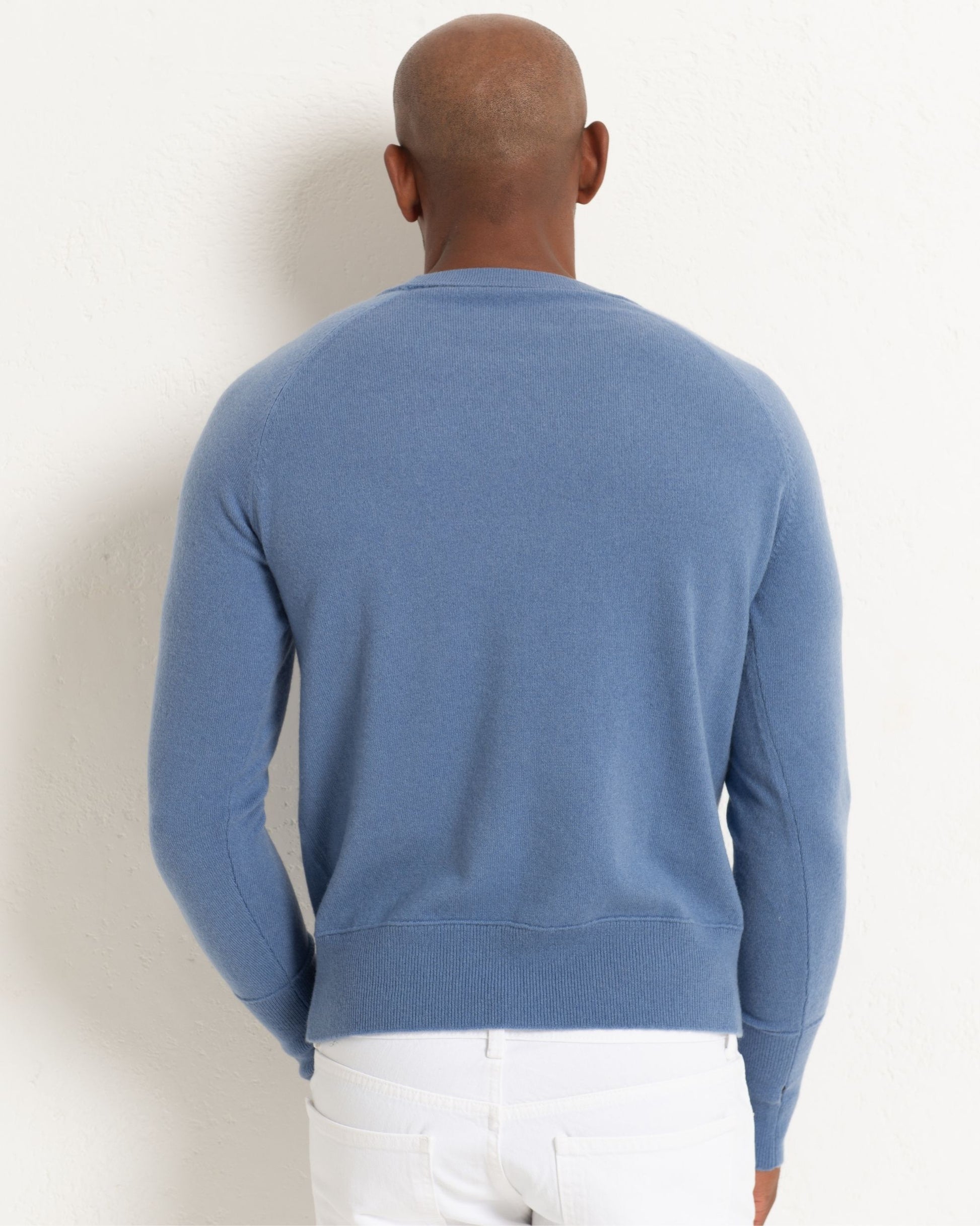 Men's Cashmere Sweatshirt Cornflower Blue