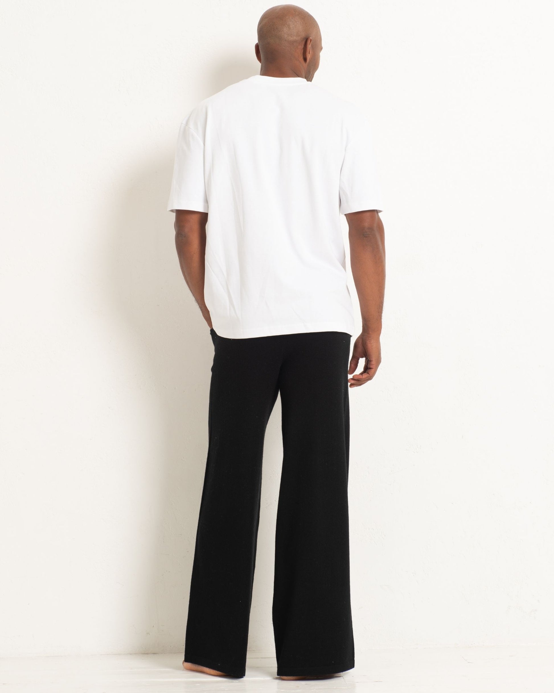 Men's Cashmere Trackpants Jet Black