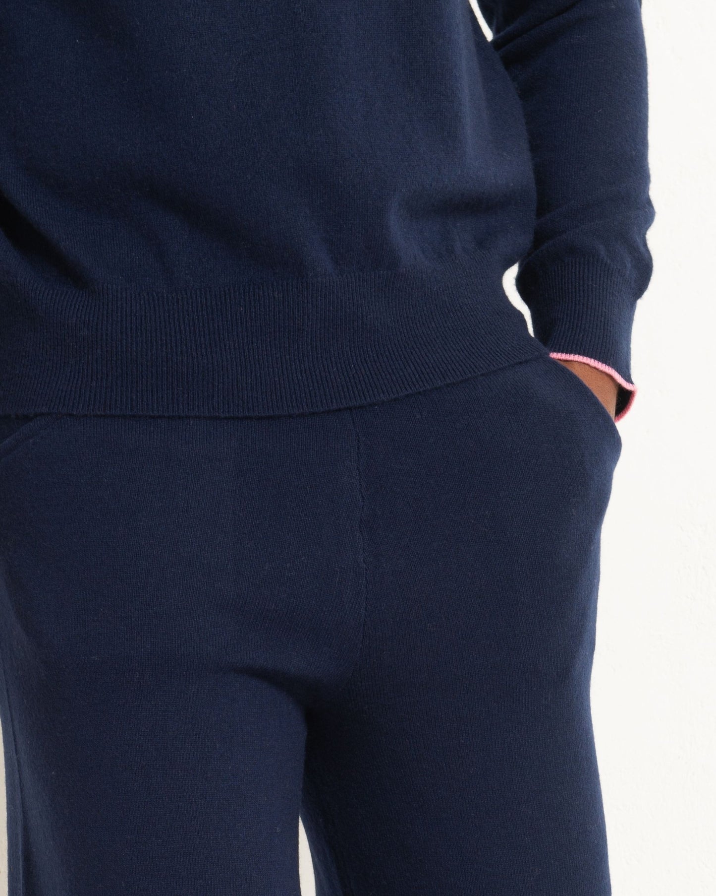 Men's Cashmere Trackpants Midnight Blue