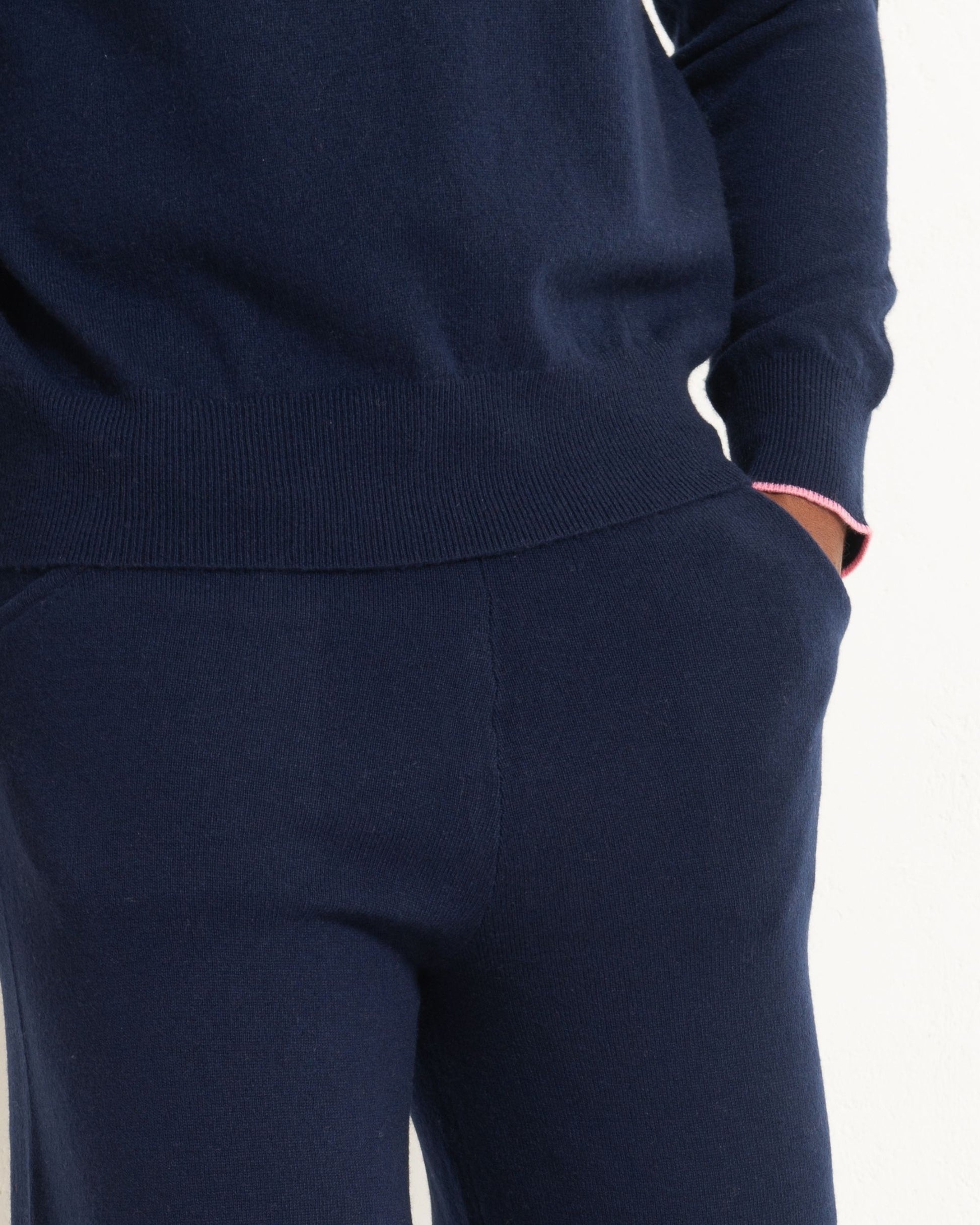 Men's Cashmere Trackpants Midnight Blue