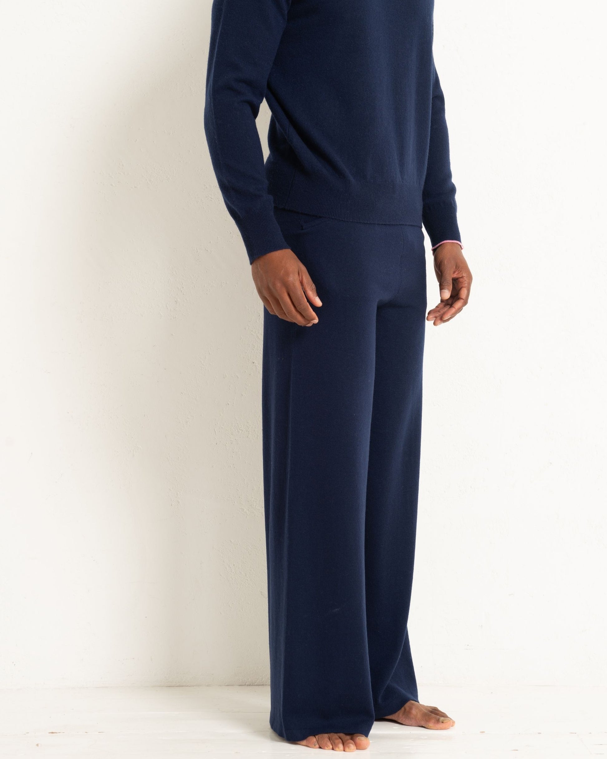 Men's Cashmere Trackpants Midnight Blue