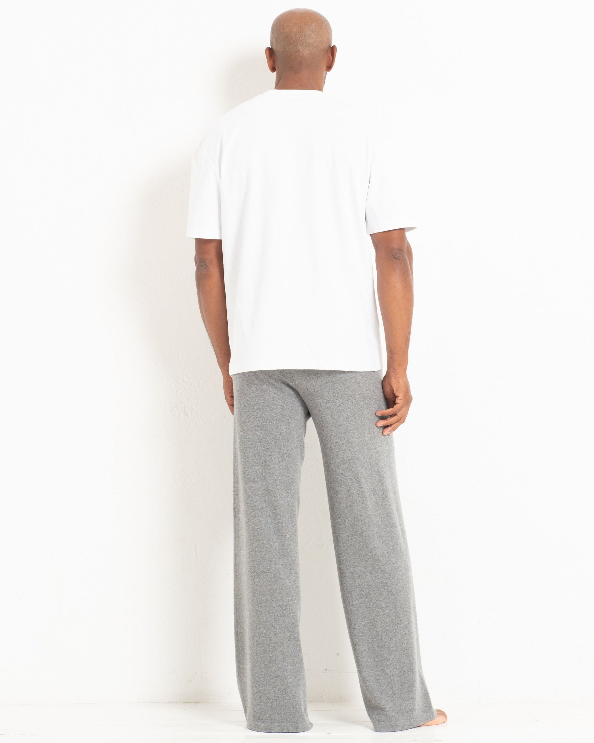 Men's Cashmere Trackpants Slate Grey