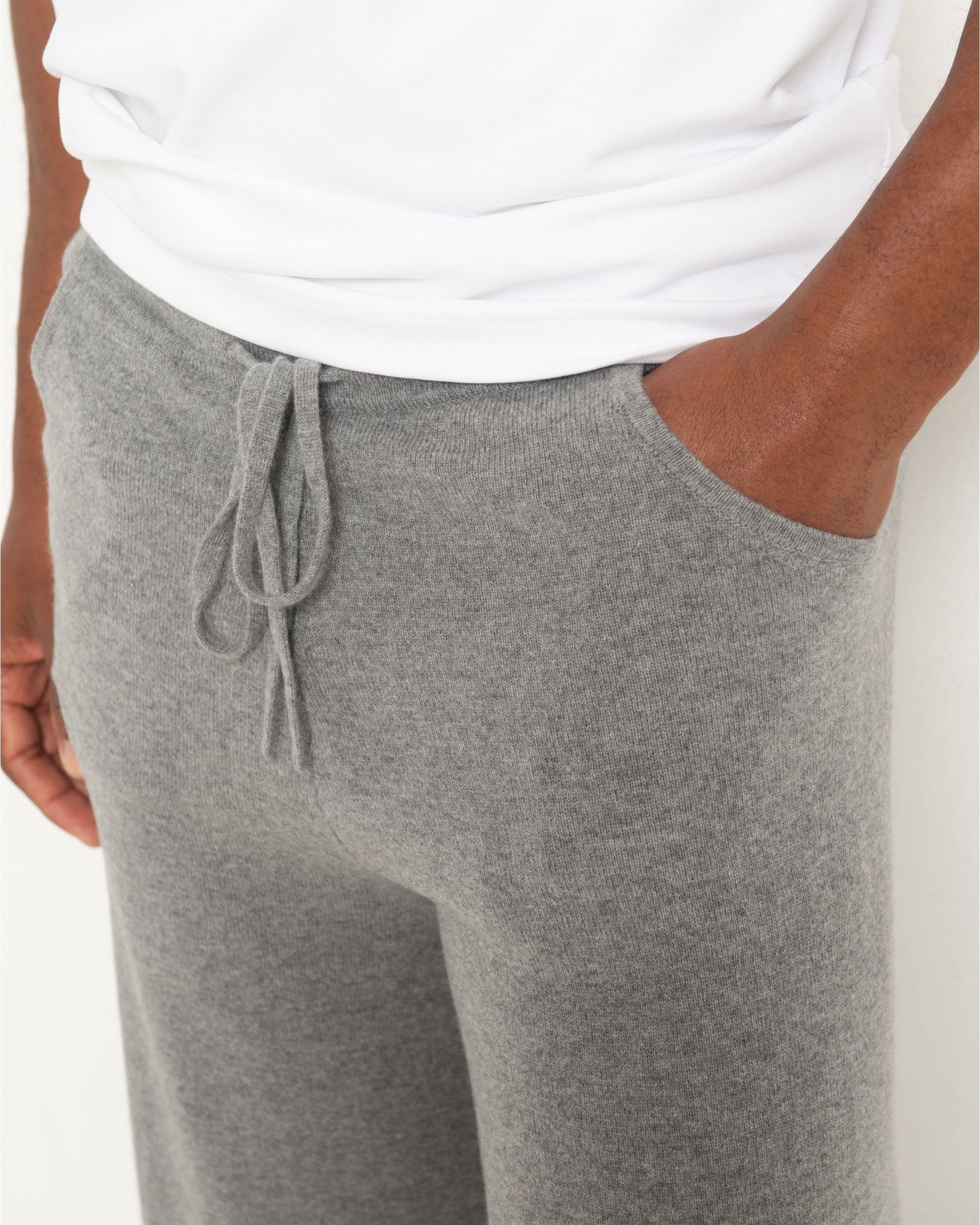 Men's Cashmere Trackpants Slate Grey