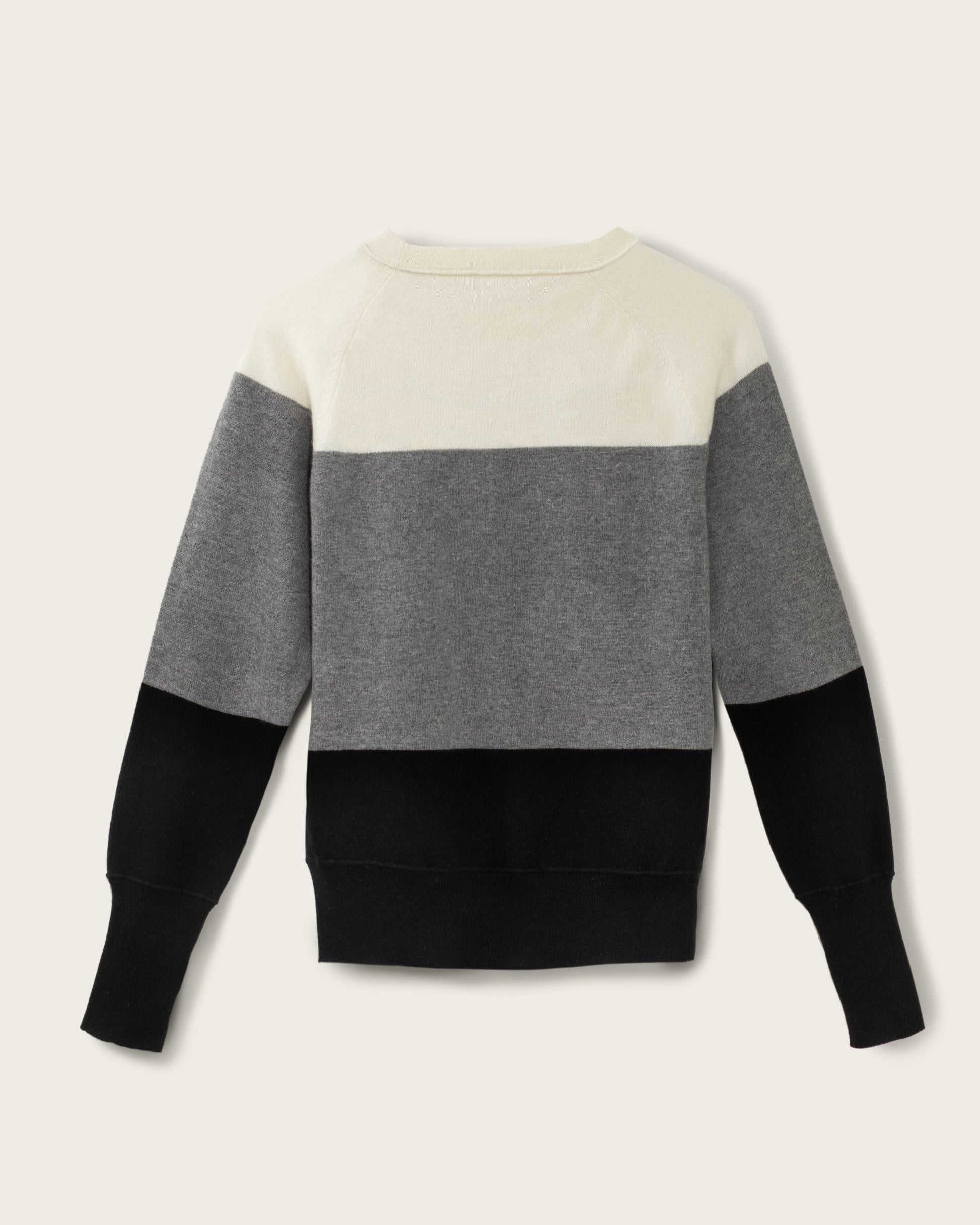 Men's Cashmere Sweatshirt Colour Block