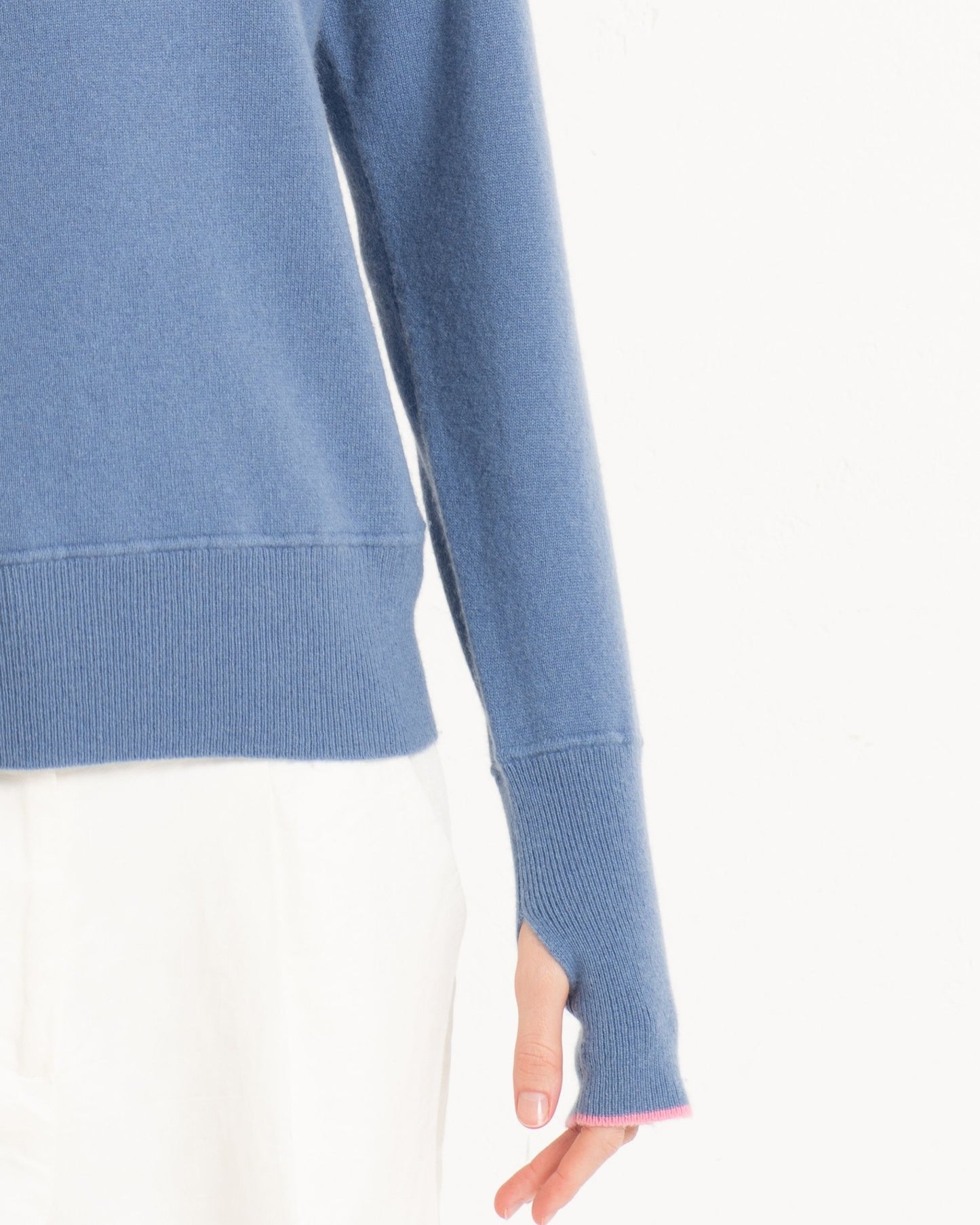 Cashmere Sweatshirt Cornflower Blue