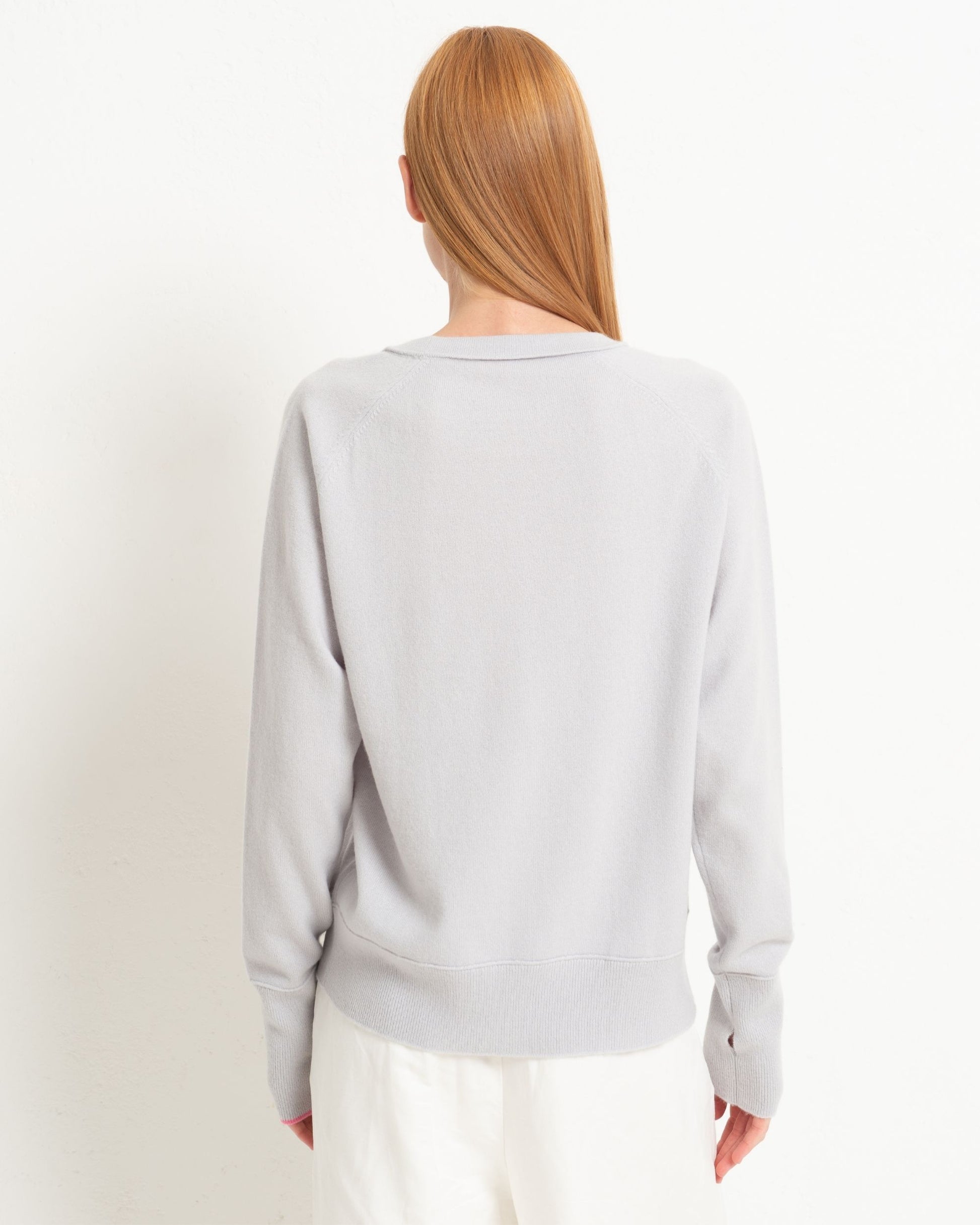 Cashmere Sweatshirt Silver Grey