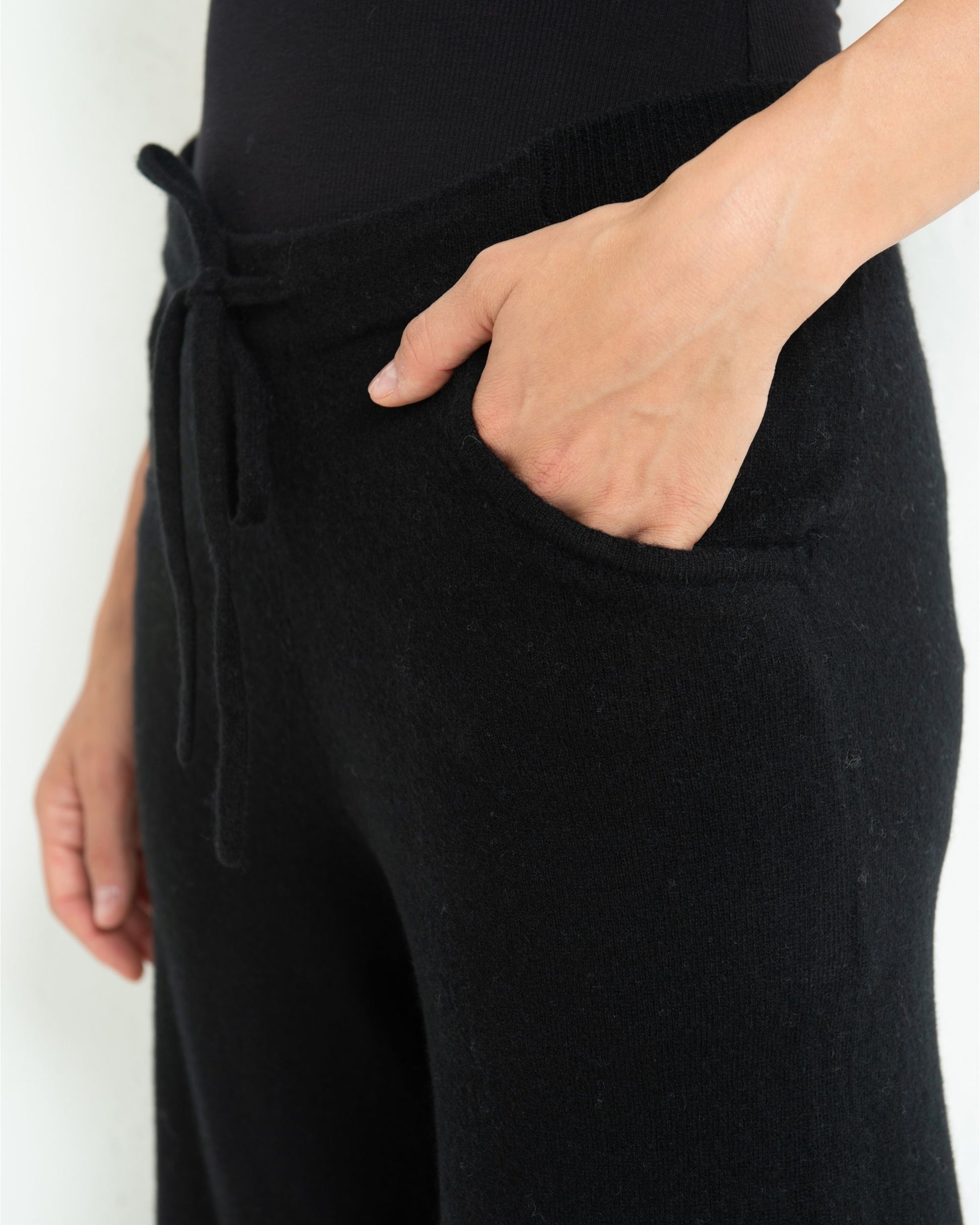 Cashmere Trackpants Jet Black