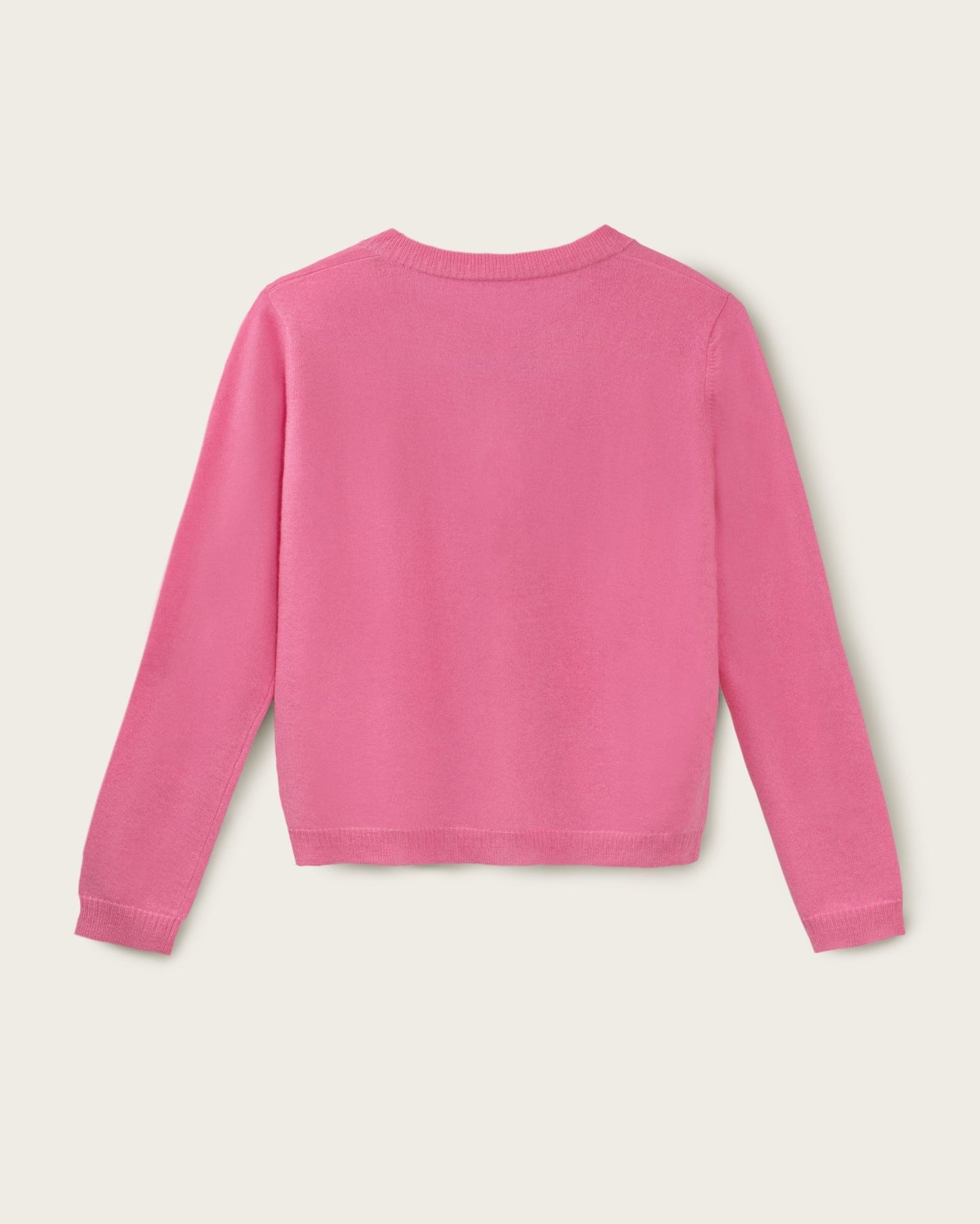 Cashmere Classic Crew Cardigan Baker Miller Pink