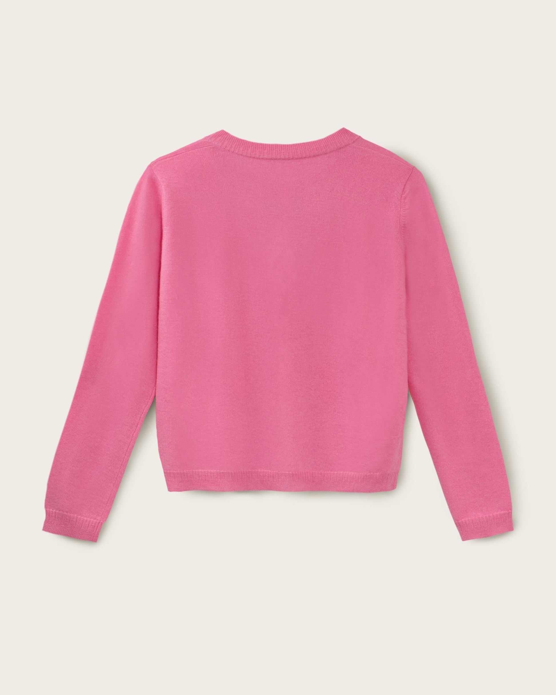 Cashmere Classic Crew Cardigan Baker Miller Pink