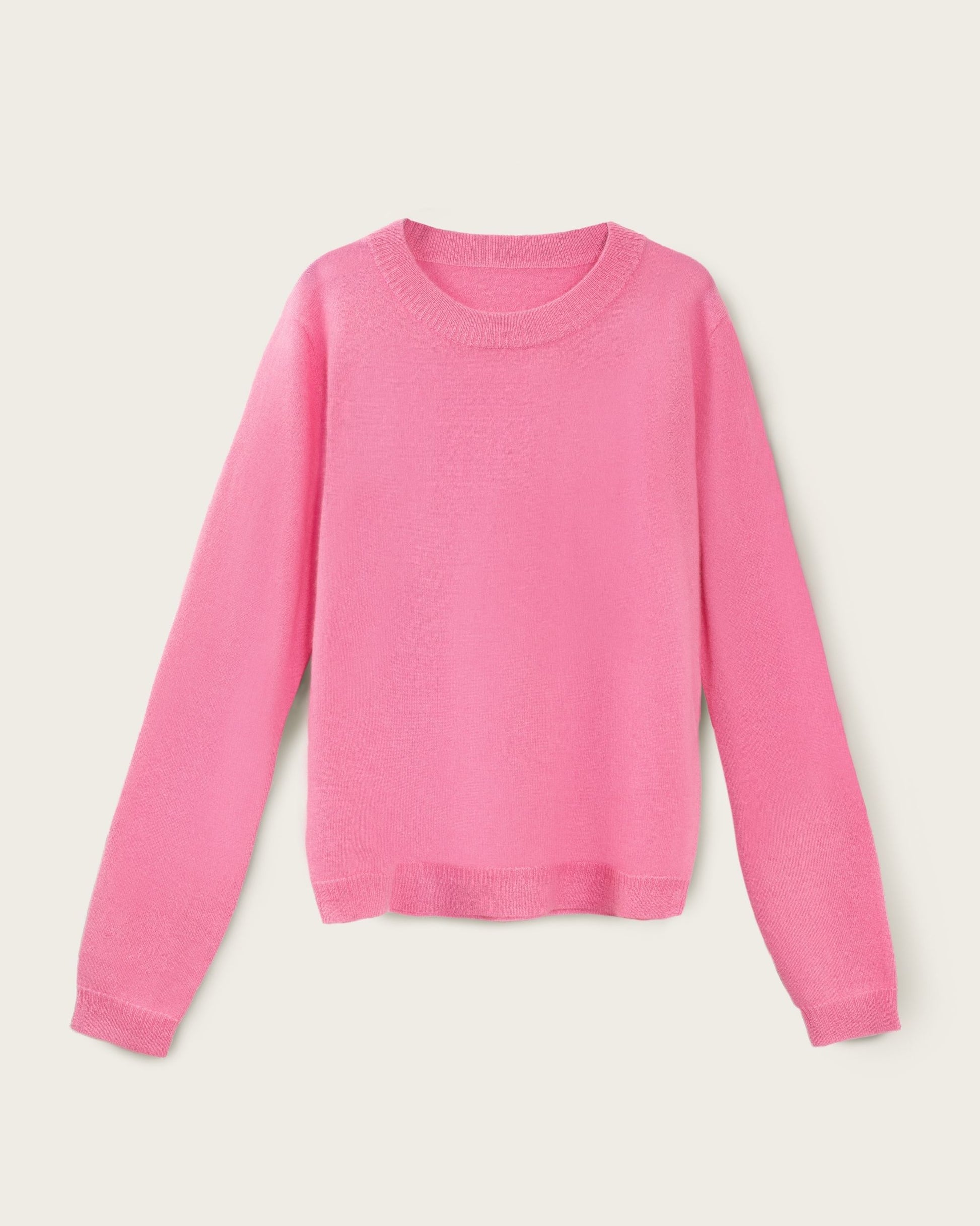 Cashmere Classic Crew Sweater Baker Miller Pink
