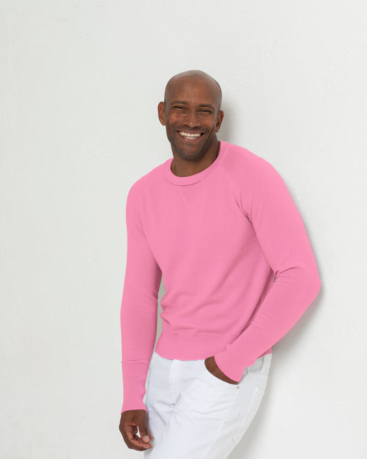 Men's Cashmere Sweatshirt Baker Miller Pink