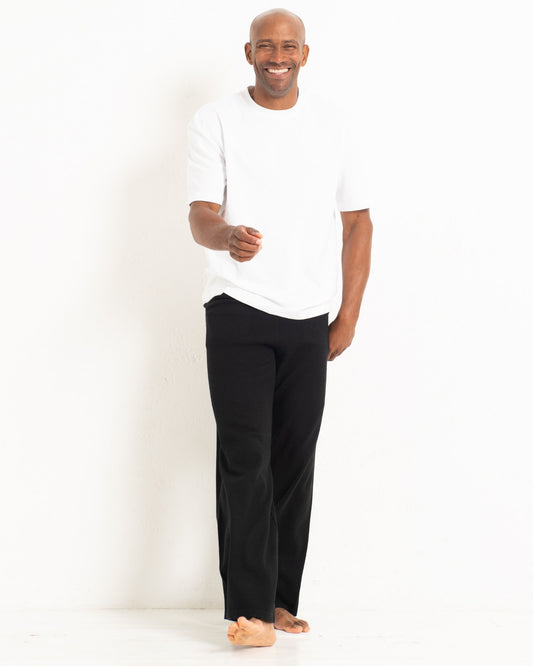 Men's Cashmere Trackpants Jet Black
