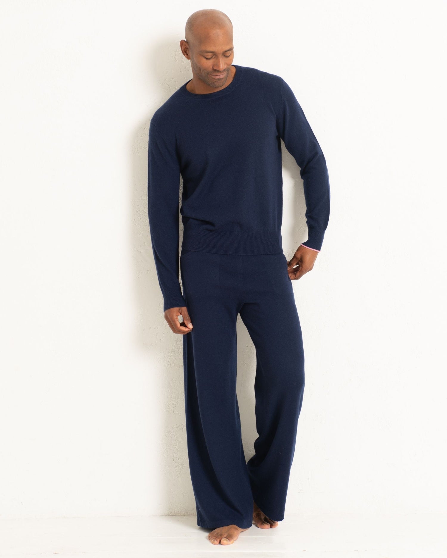 Men's Cashmere Trackpants Midnight Blue