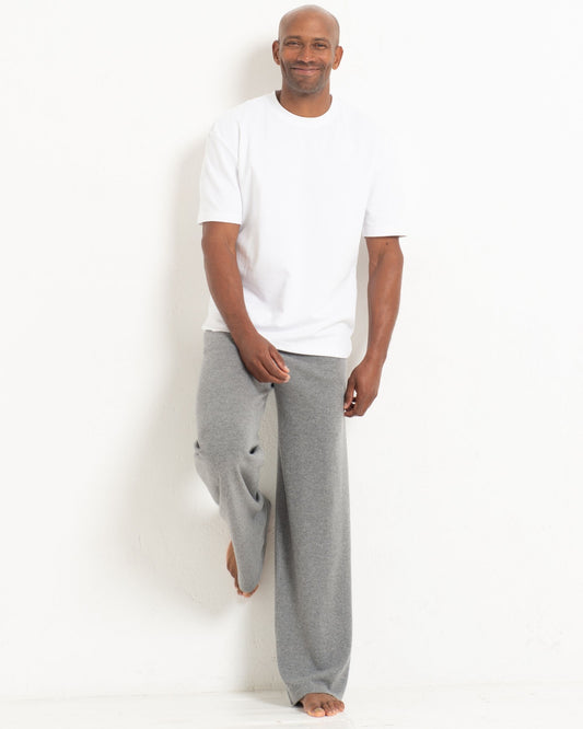 Men's Cashmere Trackpants Slate Grey