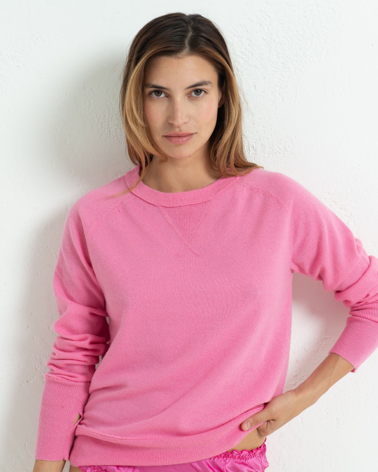 Cashmere Sweatshirt Baker Miller Pink