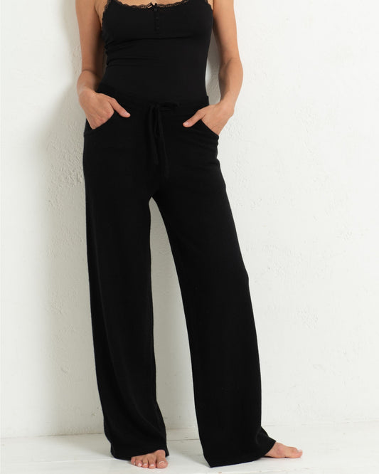Cashmere Trackpants Jet Black