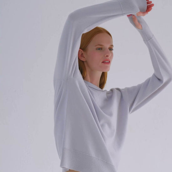 Cashmere Sweatshirt Silver Grey